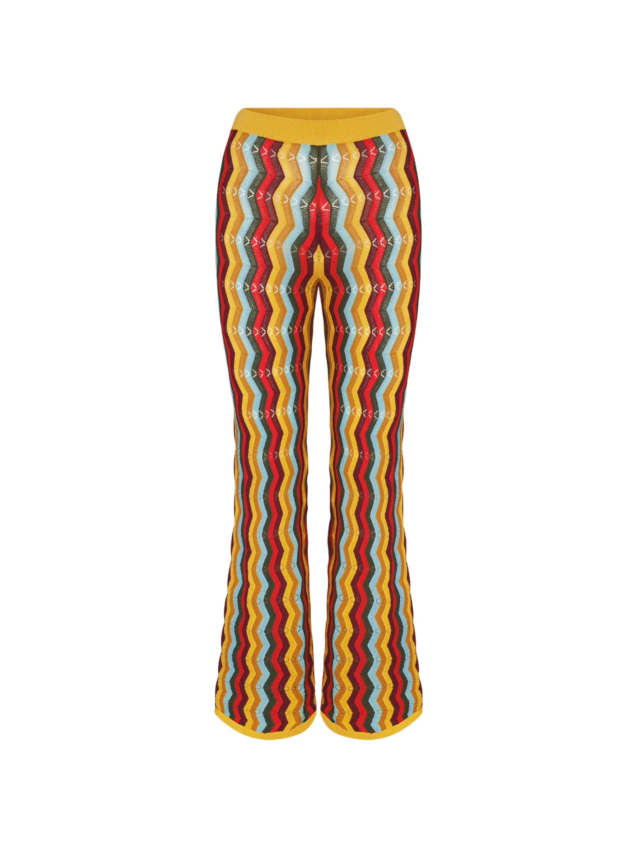 Simon Miller Ophelia chevron - knit flared trousers