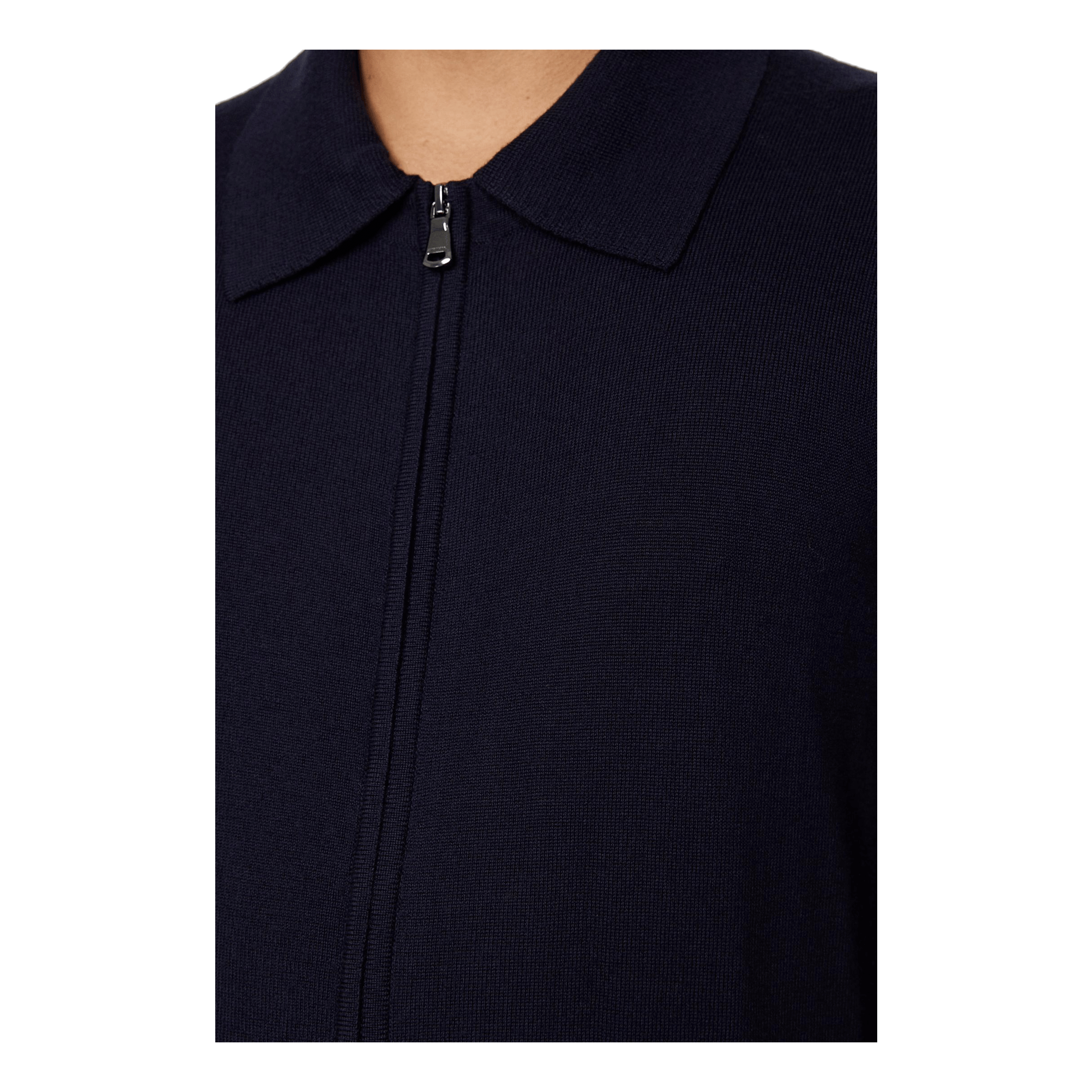 J.lindeberg Kaleb Merino Zip Cardigan Jl Navy