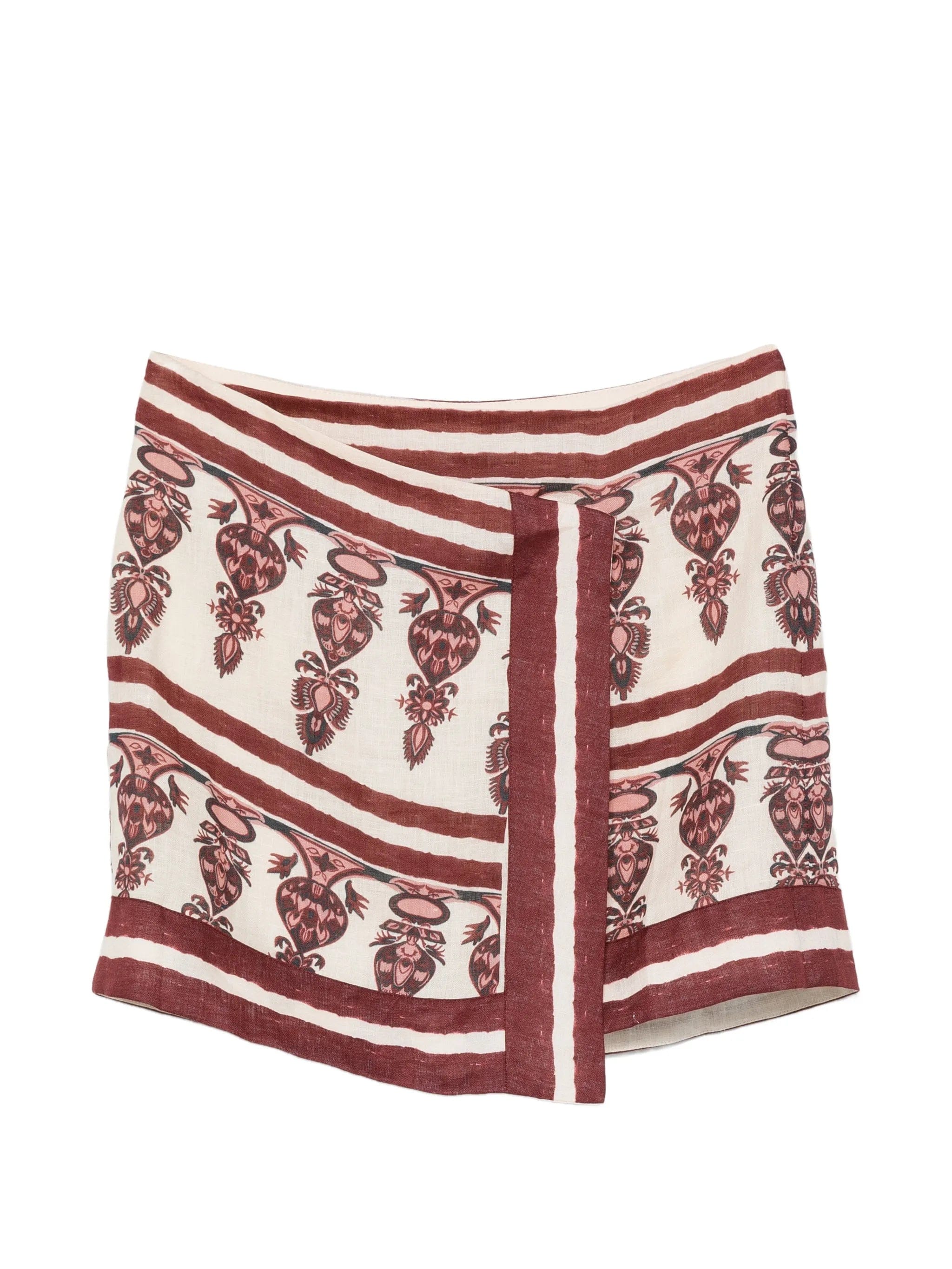 Johanna Ortiz Roots pattern mini skirt