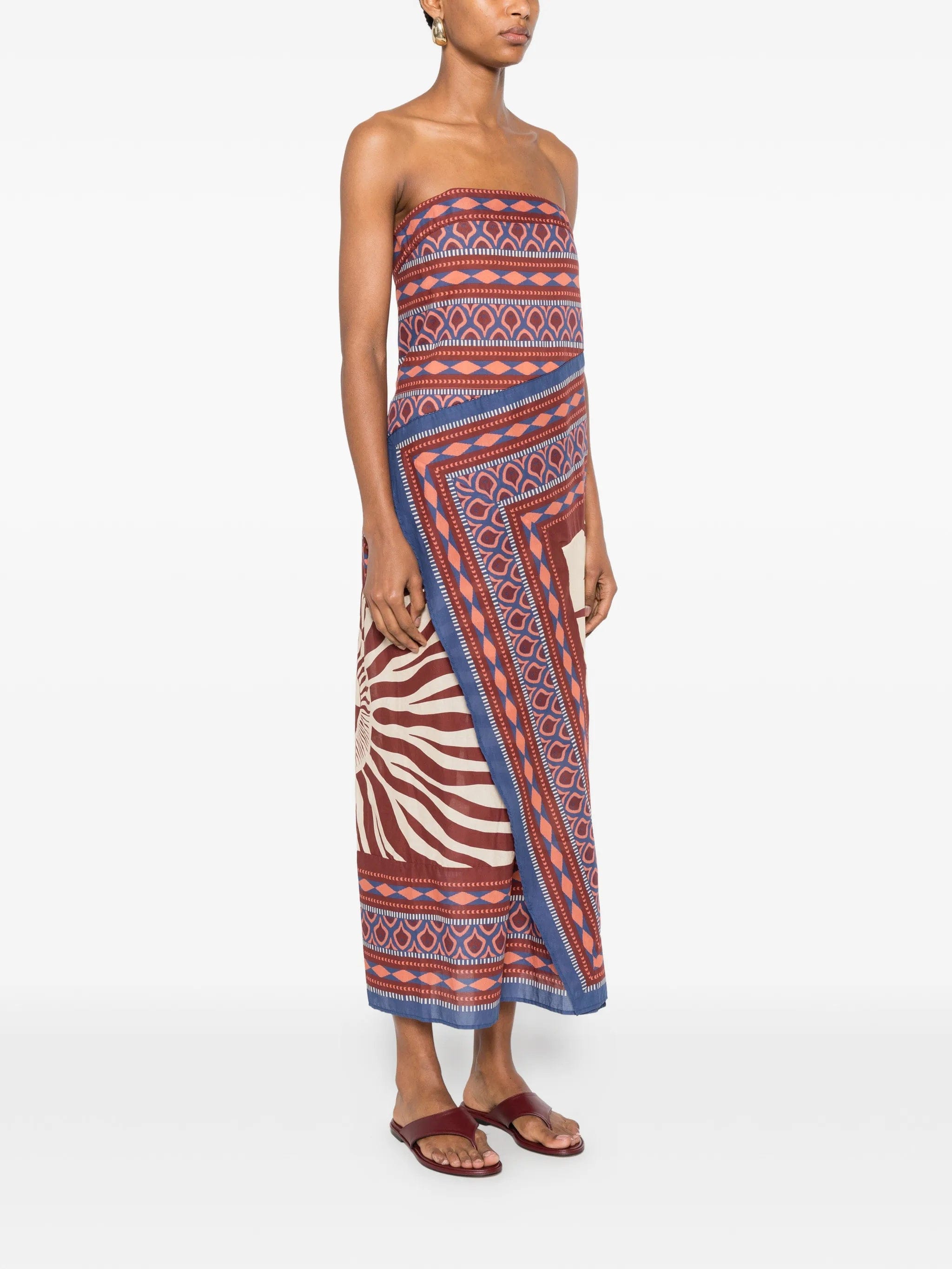 Johanna Ortiz Paraiso Agreste strapless dress