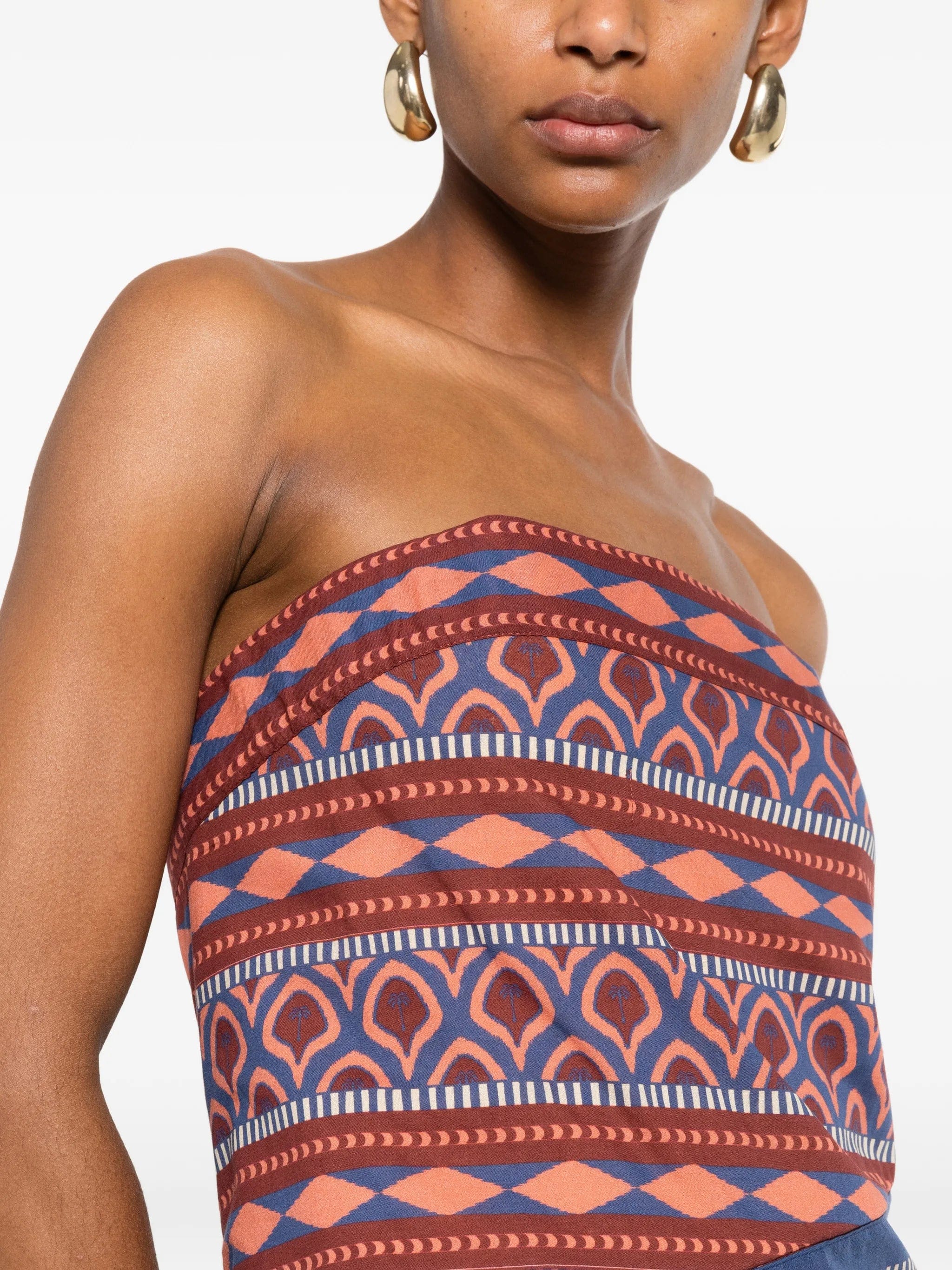Johanna Ortiz Paraiso Agreste strapless dress