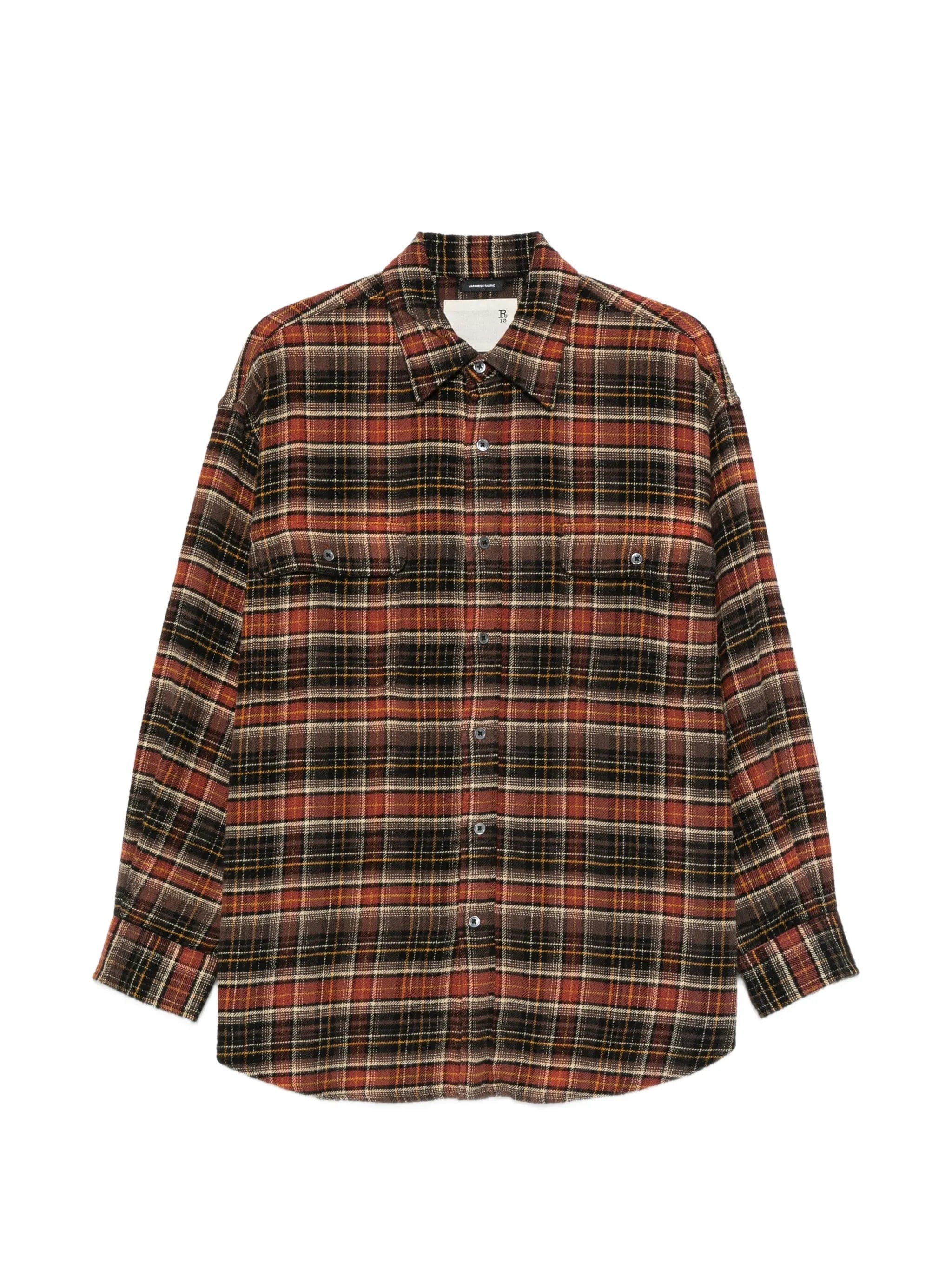 R13 plaid buttoned shirt