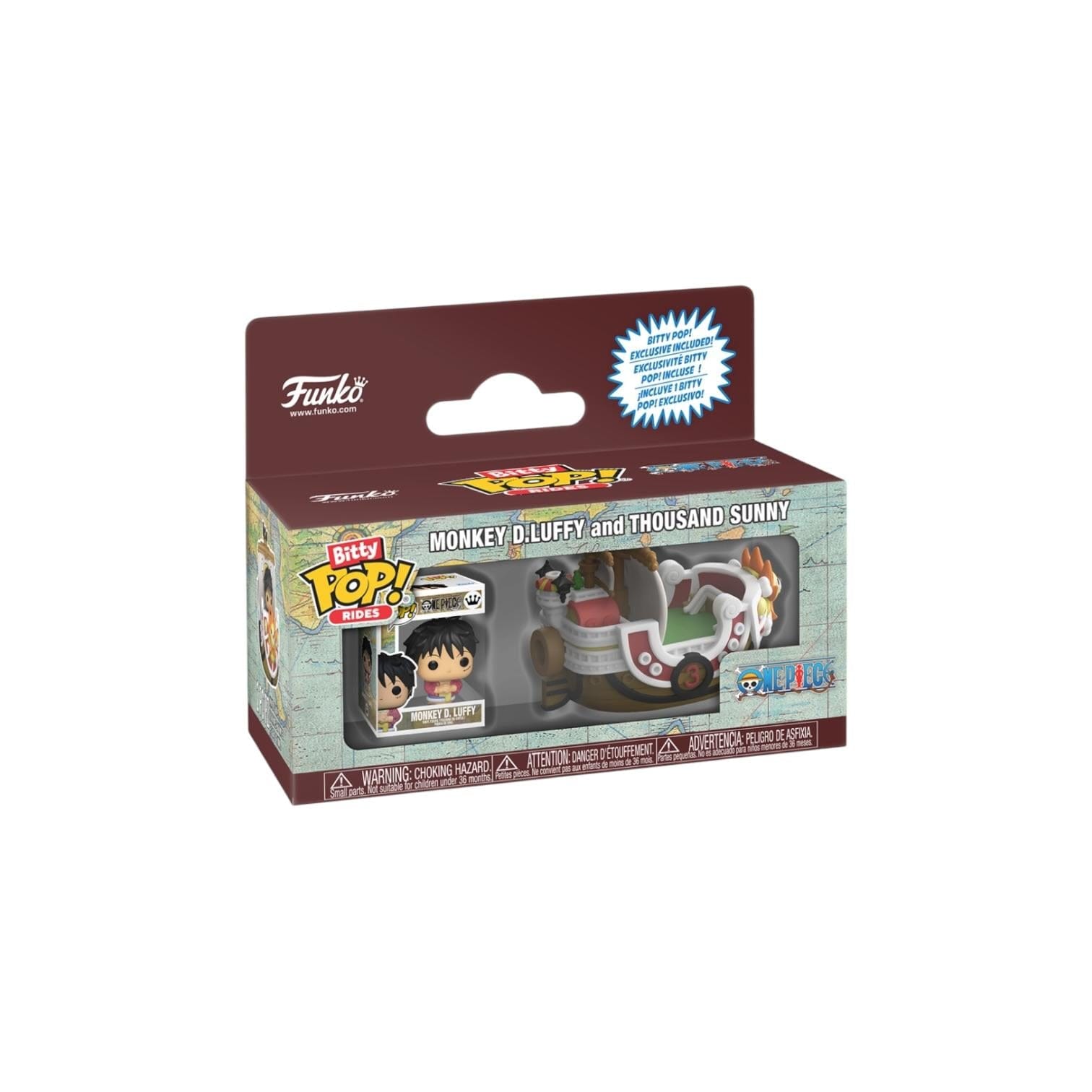 One Piece Monkey D Luffy and Thousand Sunny Funko Bitty Ride - One Piece - PREORDER