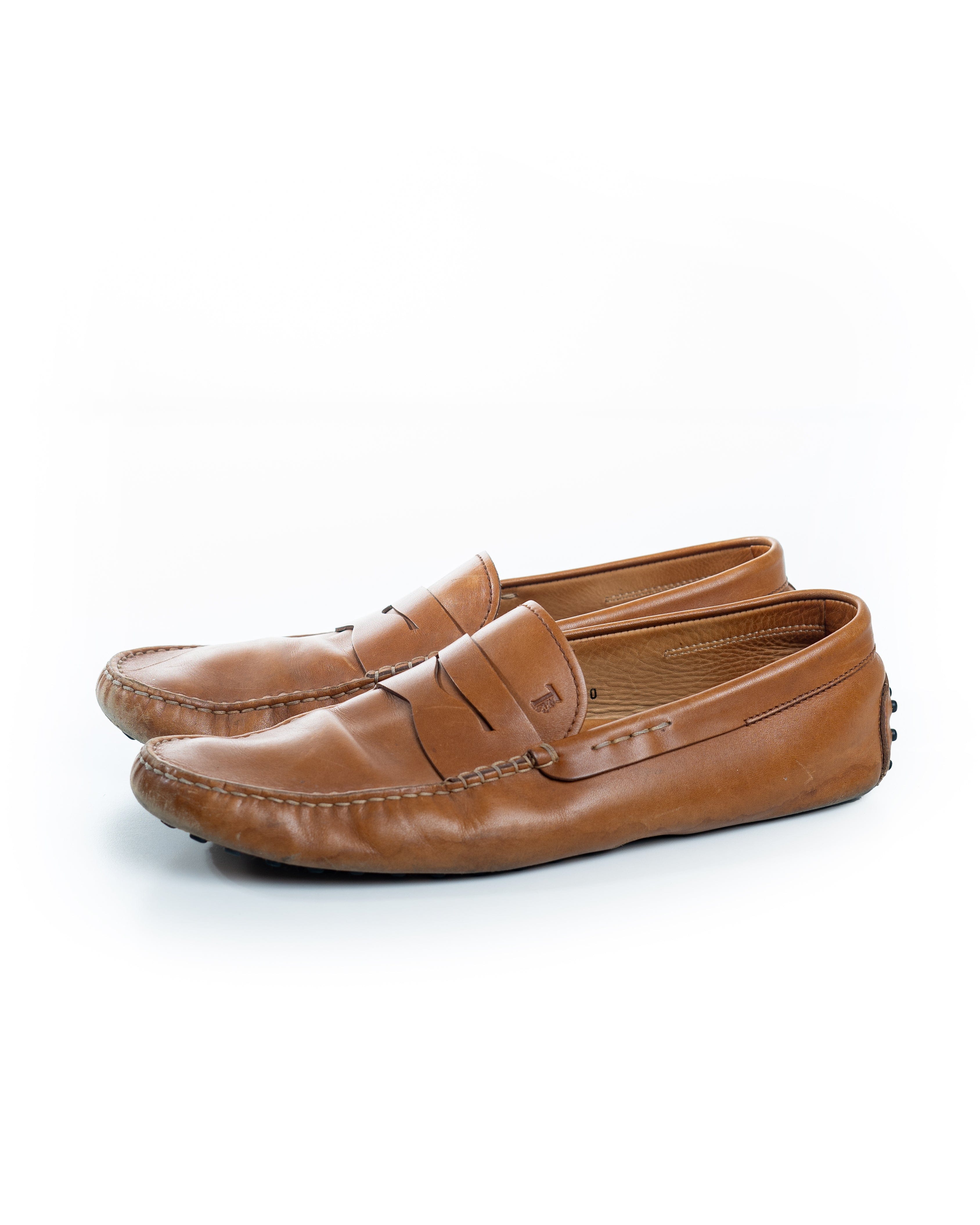 Tods Brown Leather Slip - on Loafers (UK 10)