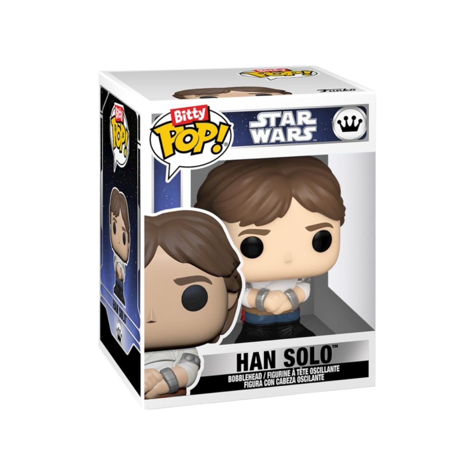 Star Wars Princess Leia & Han Solo Funko 2 Pack Bitty Pop - Star Wars