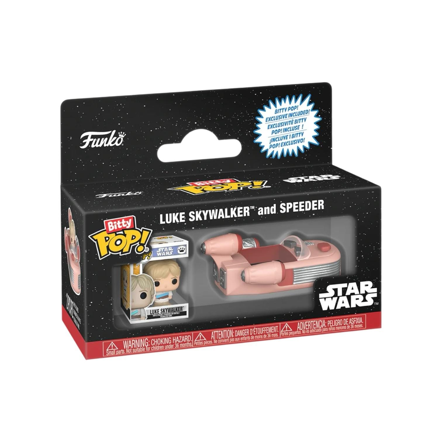 Star Wars Luke Skywalker and Speeder Funko Bitty Pop Ride - Star Wars