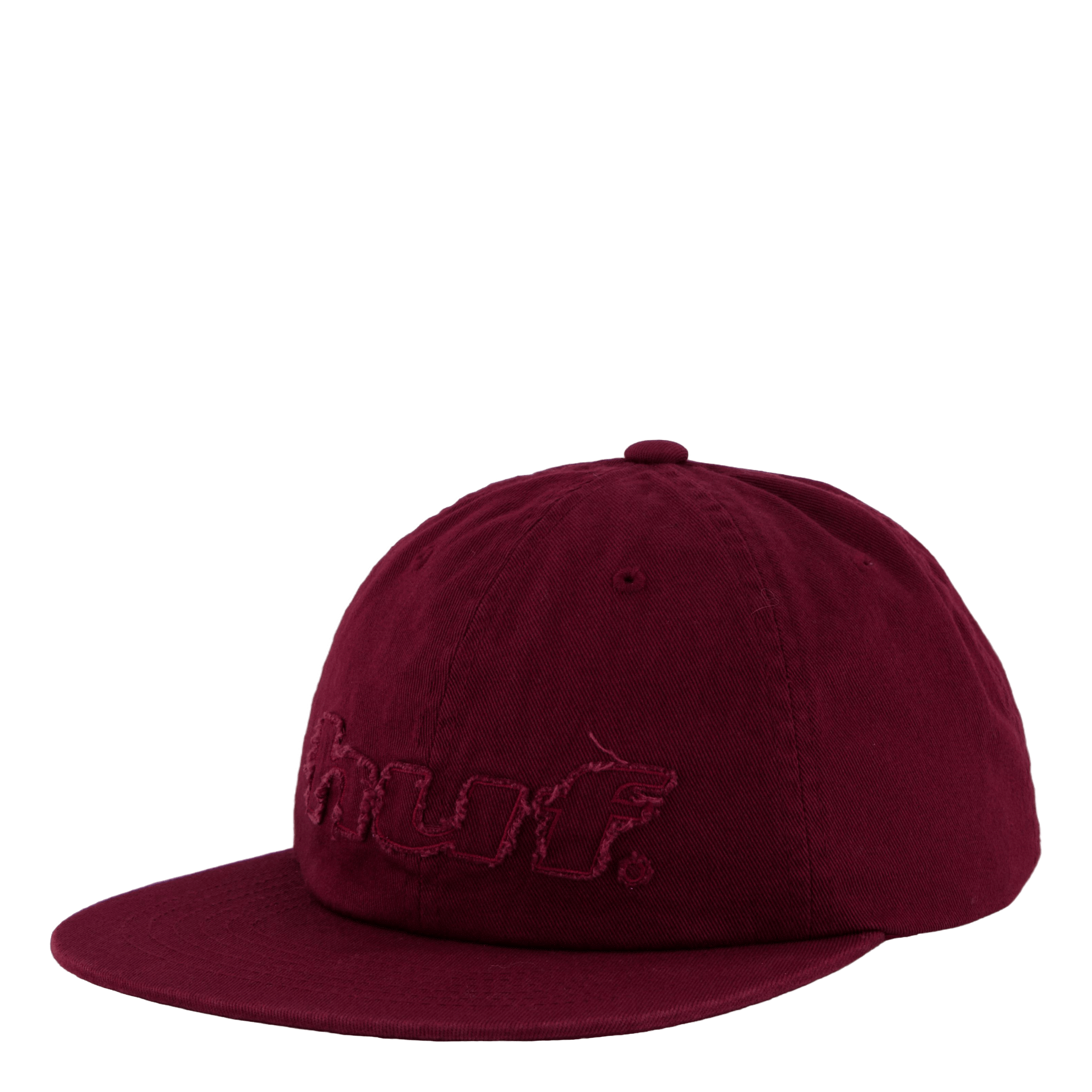 HUF Distressed Logo 5 Panel Hat Raisin