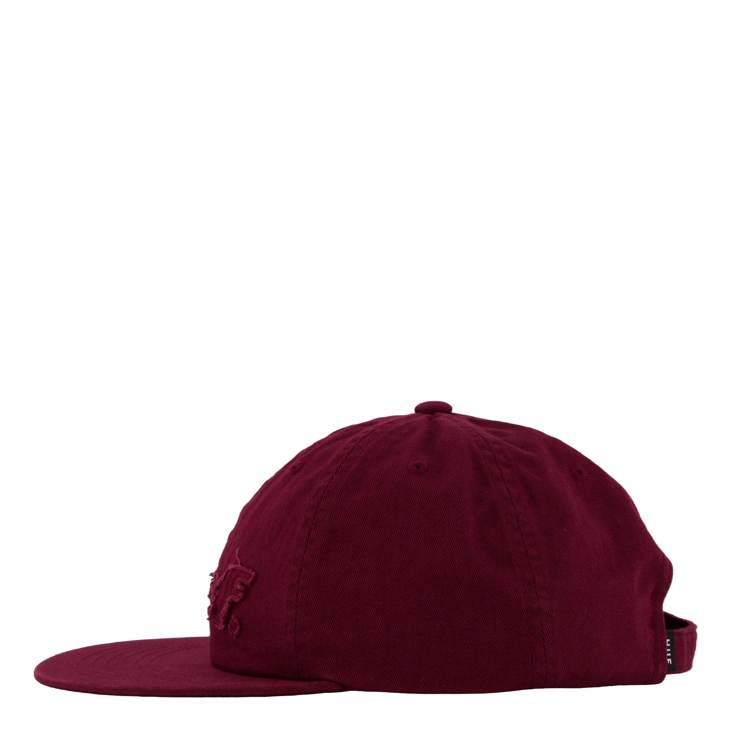 HUF Distressed Logo 5 Panel Hat Raisin