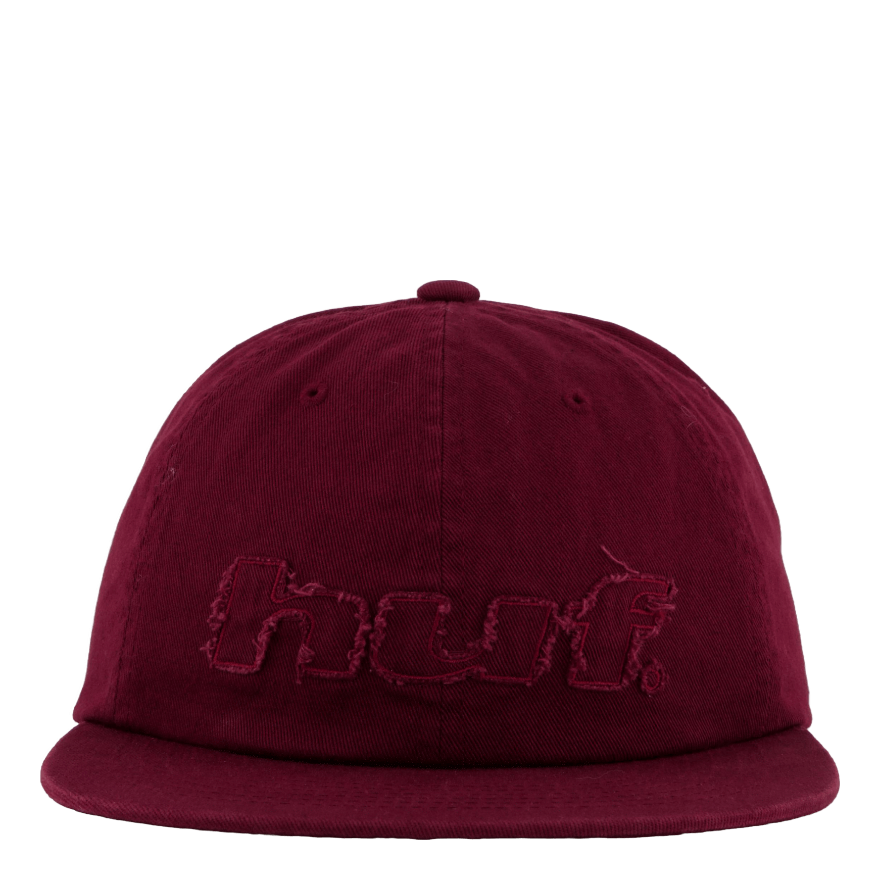 HUF Distressed Logo 5 Panel Hat Raisin