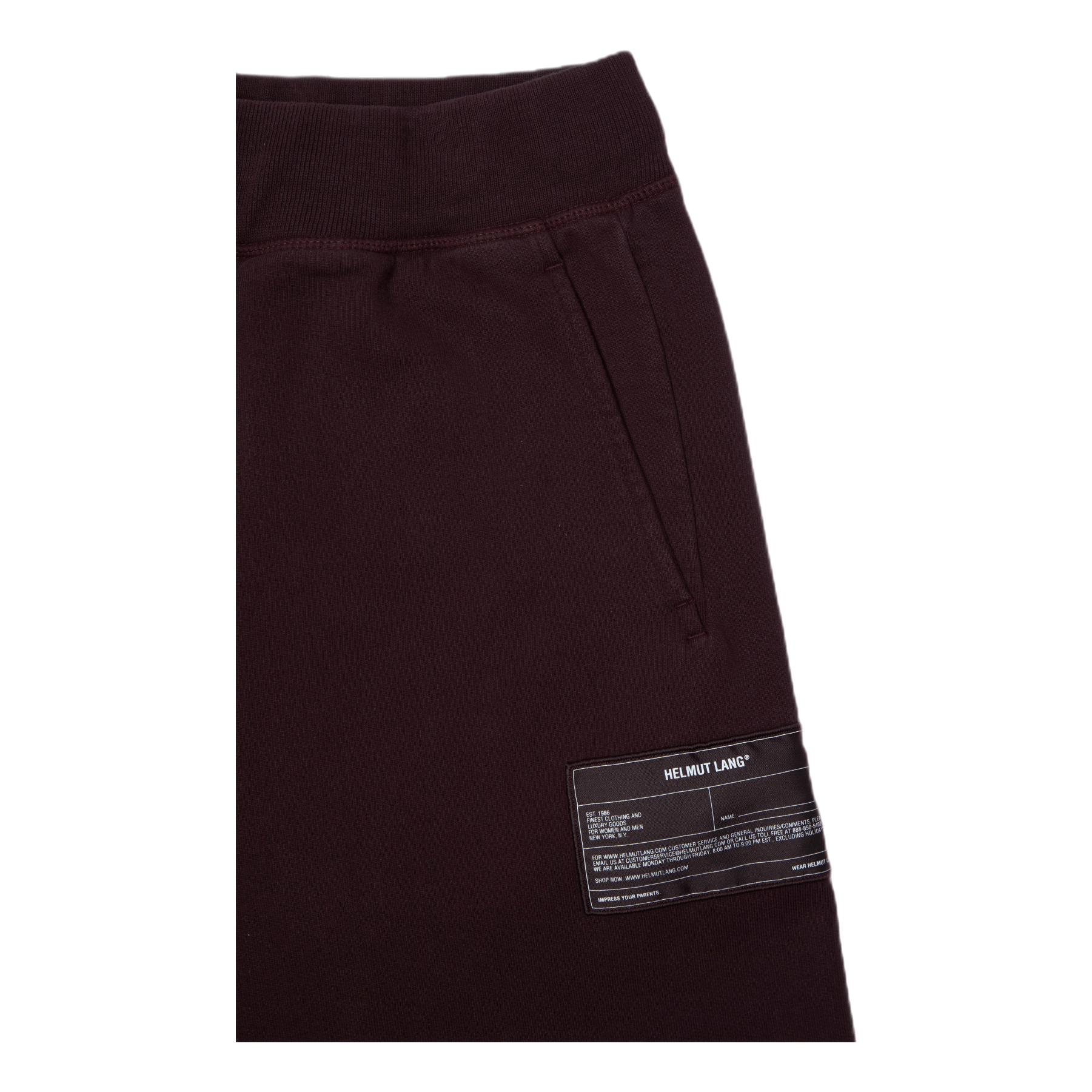 Helmut Lang Patch Sweatpant.patc Crimson Night