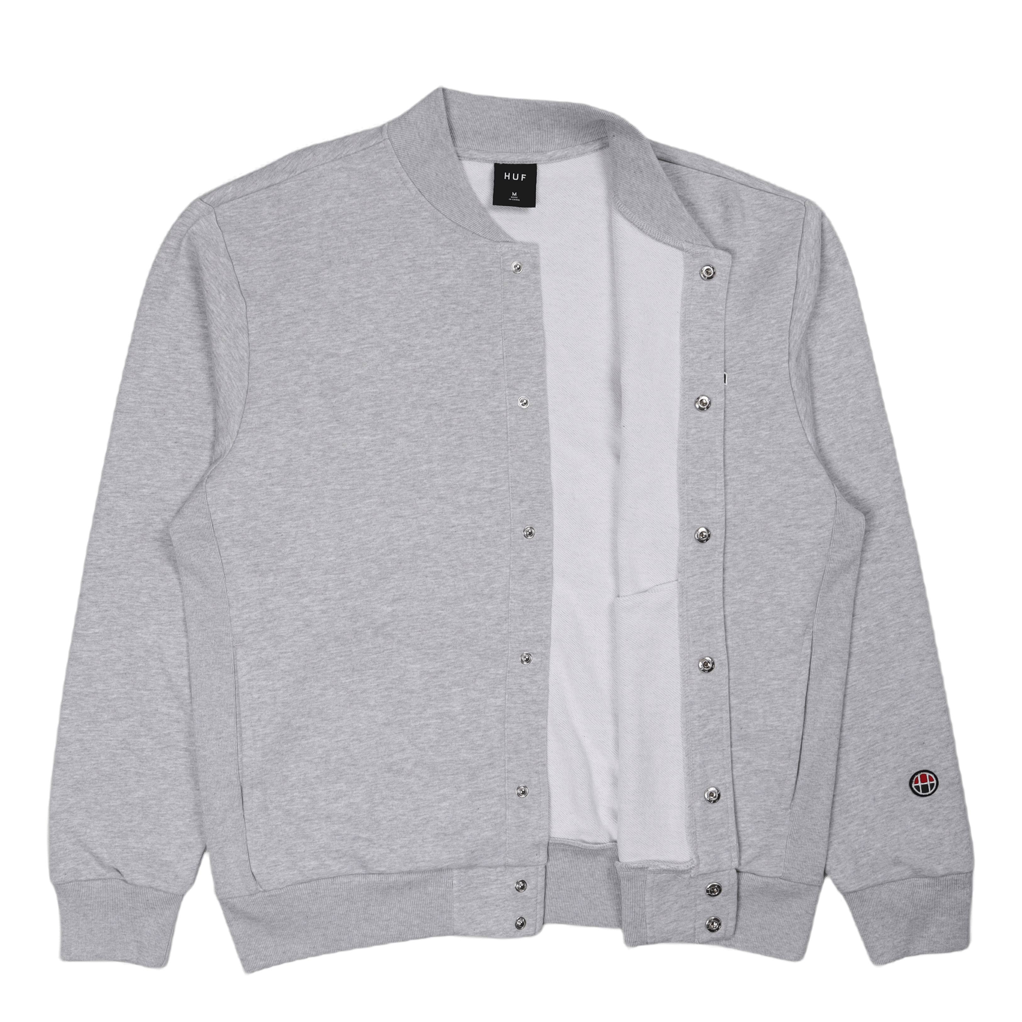 HUF Athletic Cardigan Heather Grey