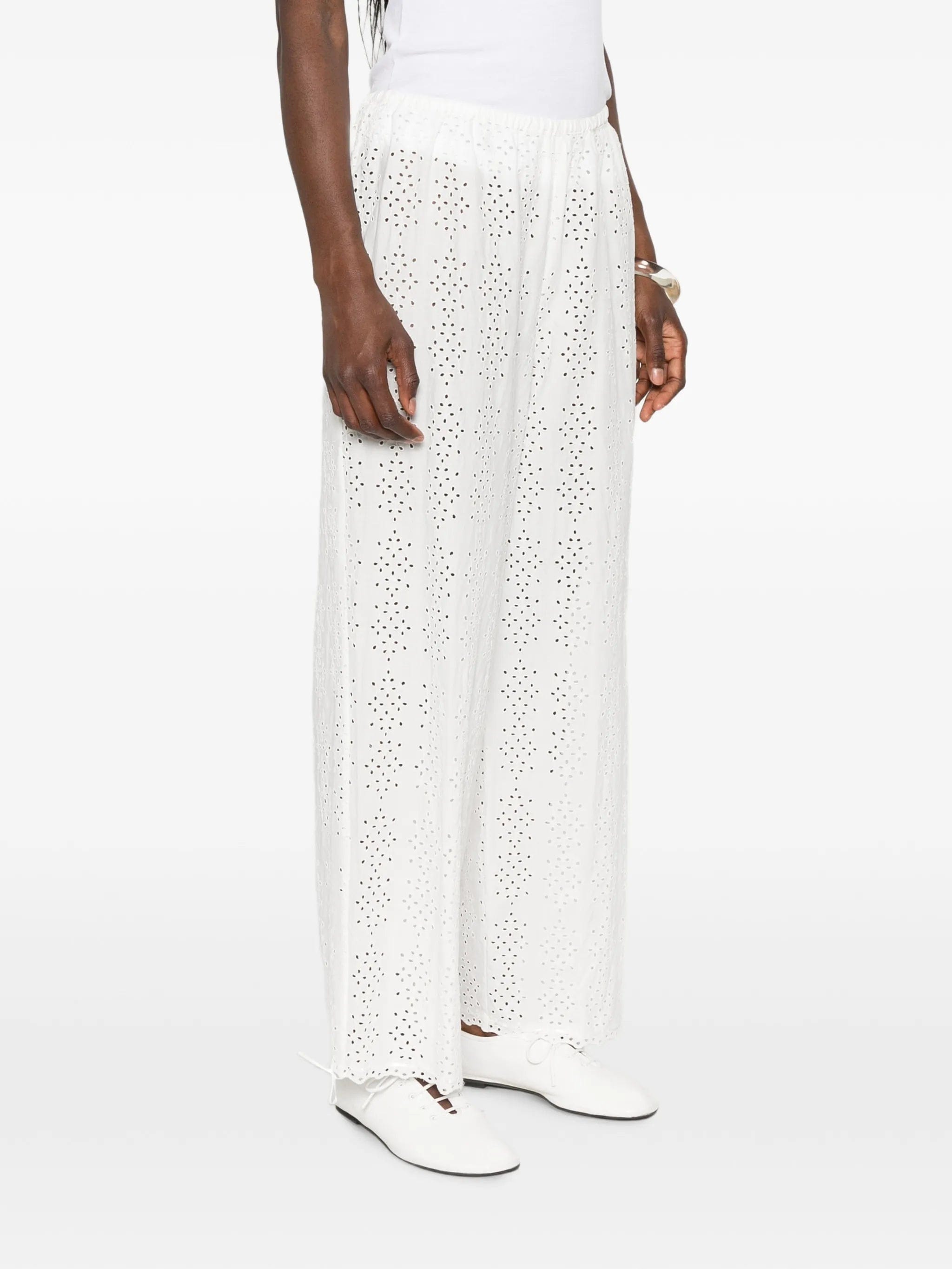 Posse Harriet eyelet - embroidered trousers