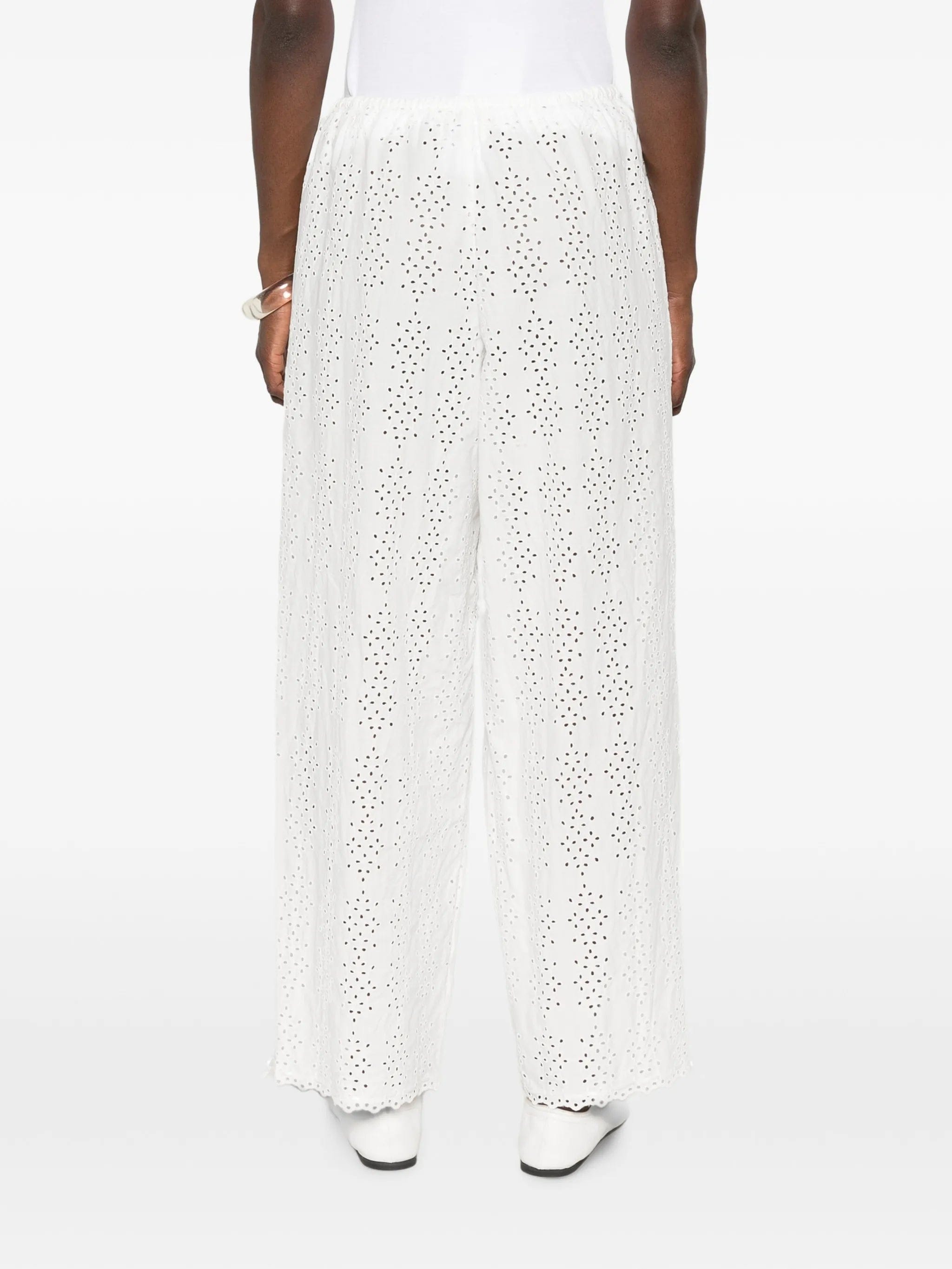Posse Harriet eyelet - embroidered trousers