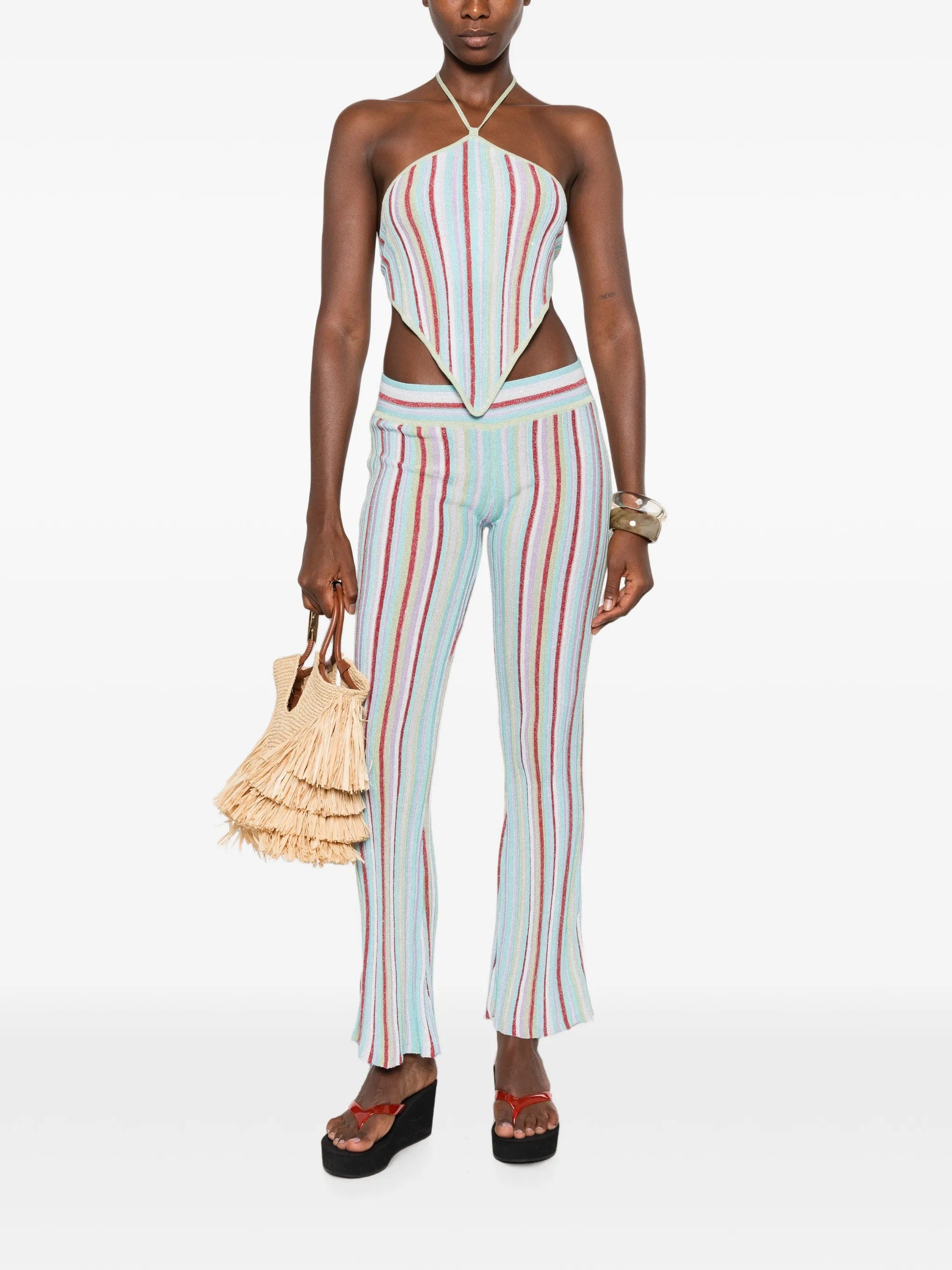 Asta Resort Maribel striped trousers