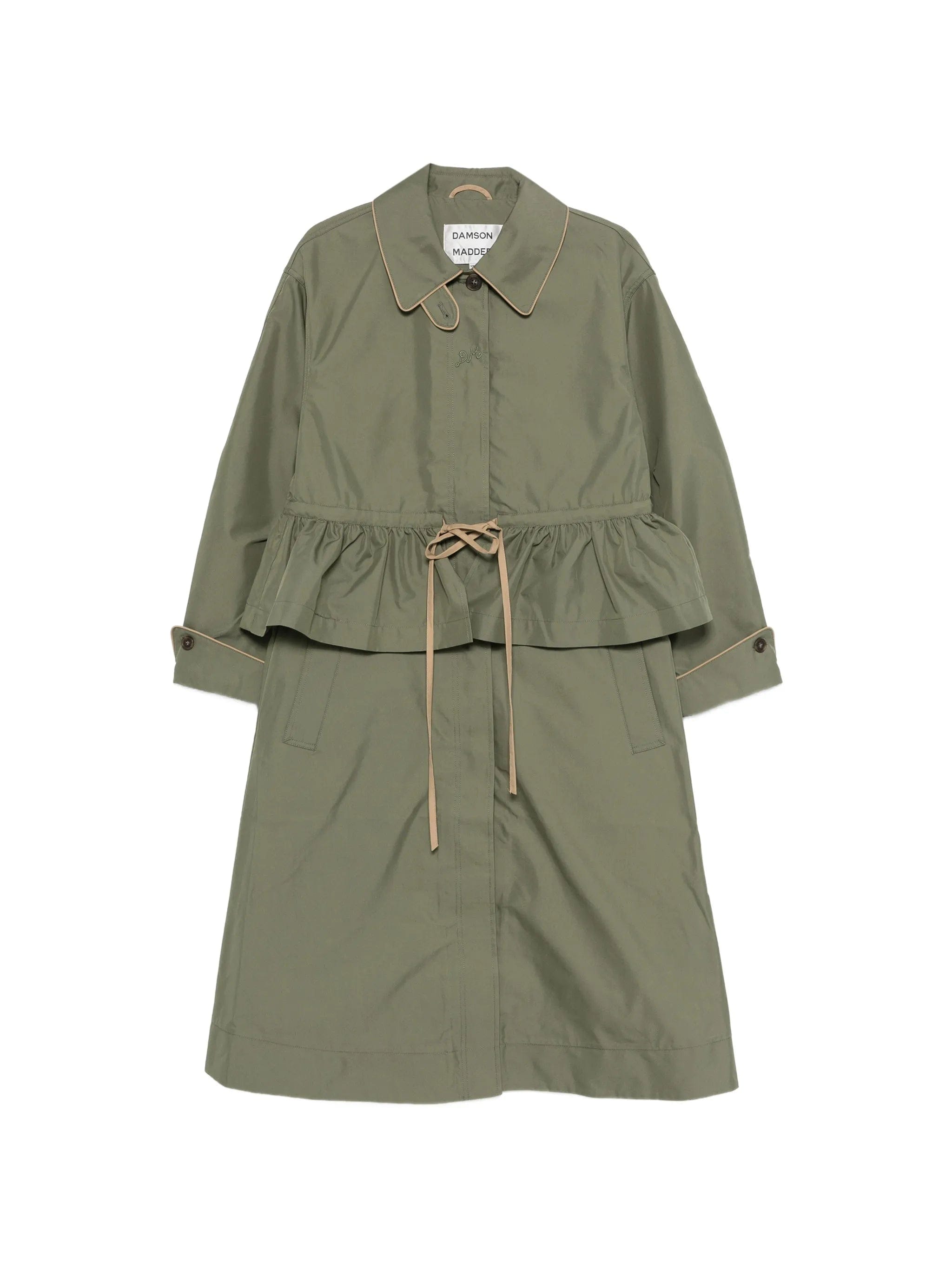 Damson Madder Myrtle ruffled coat
