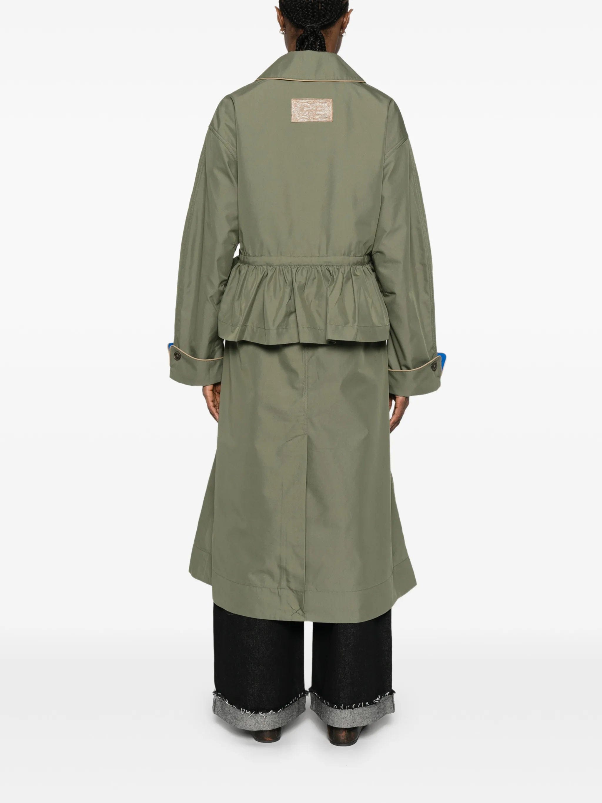 Damson Madder Myrtle ruffled coat