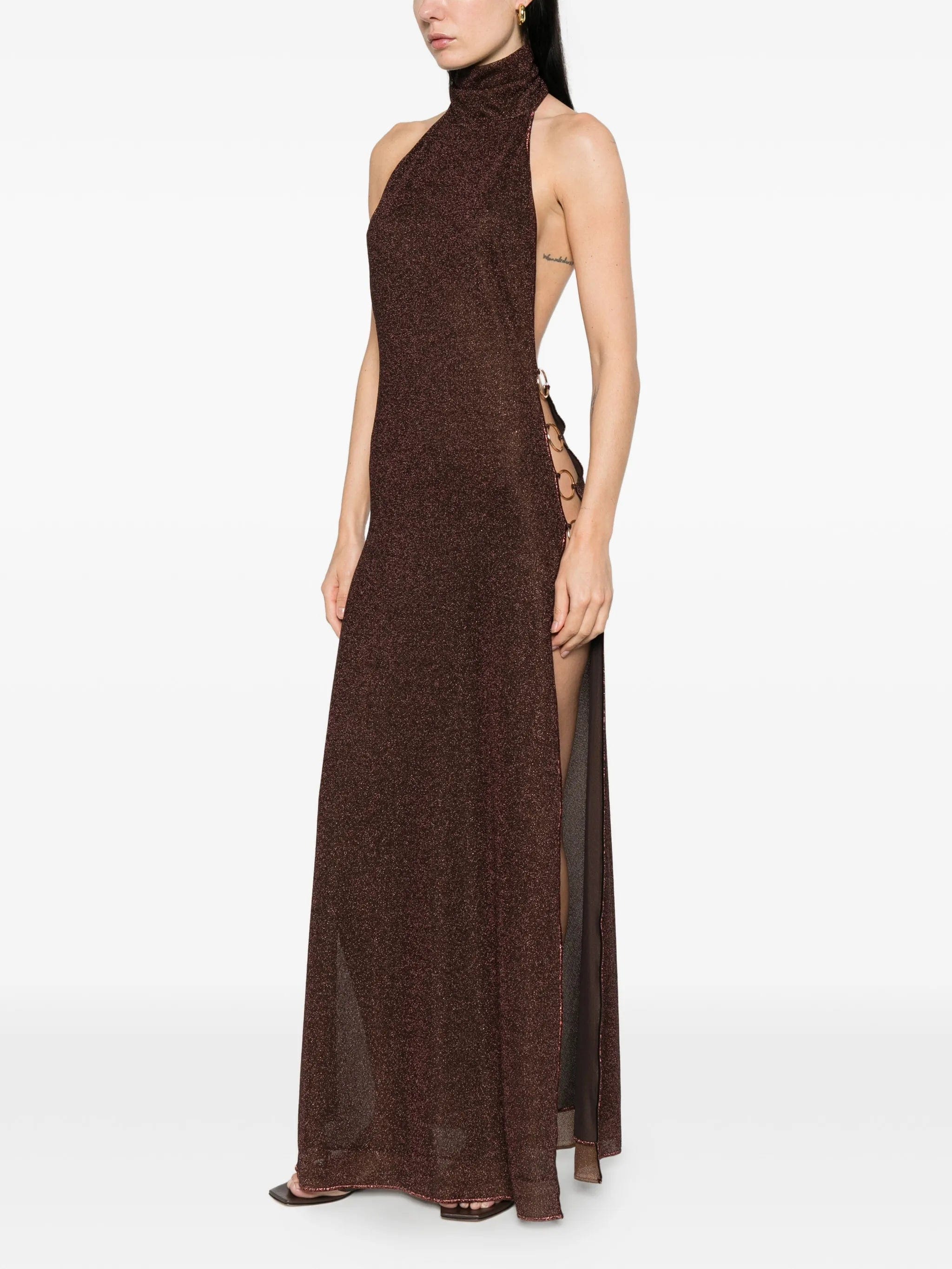 Oséree ring turtleneck maxi dress