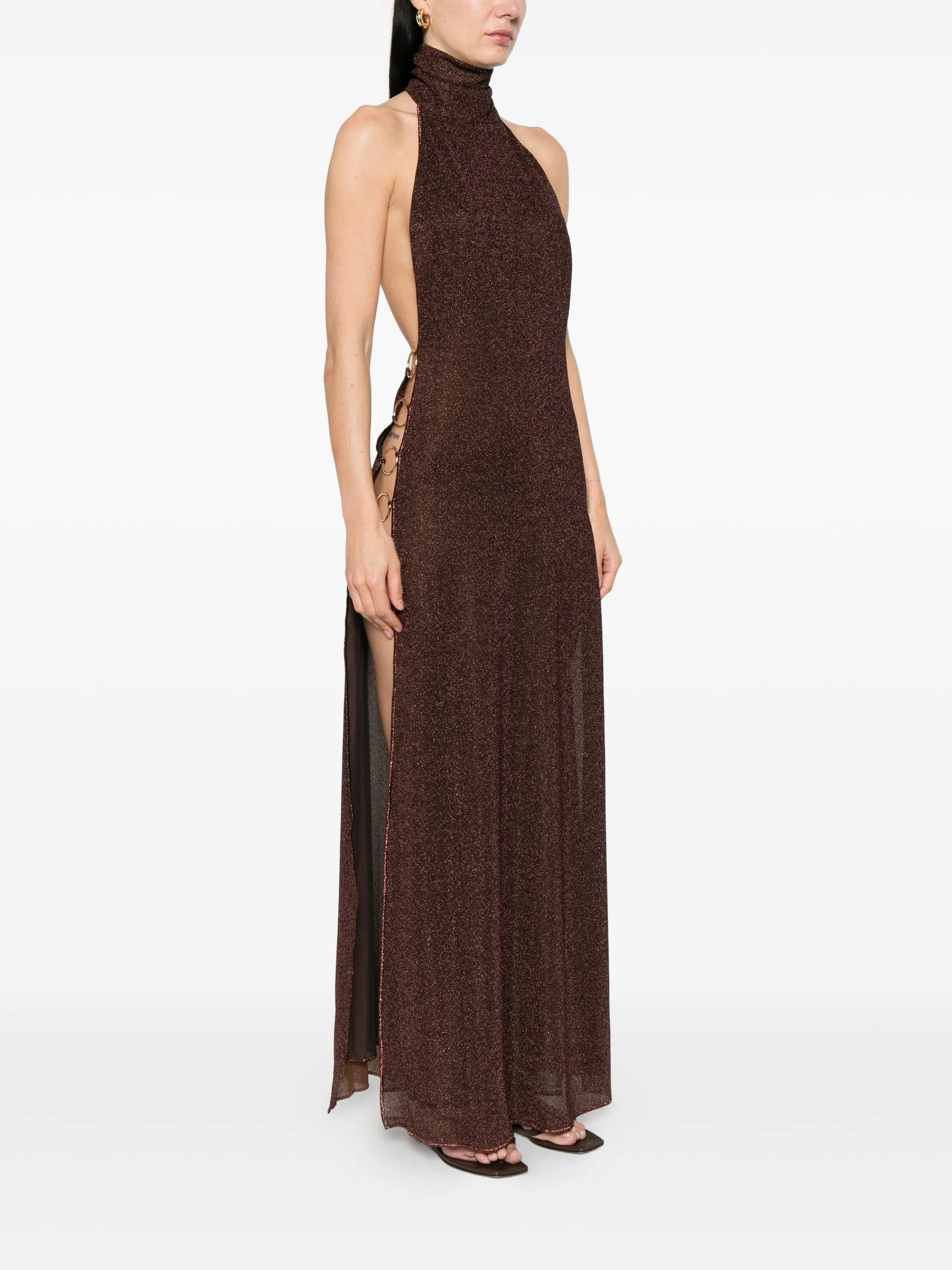 Oséree ring turtleneck maxi dress