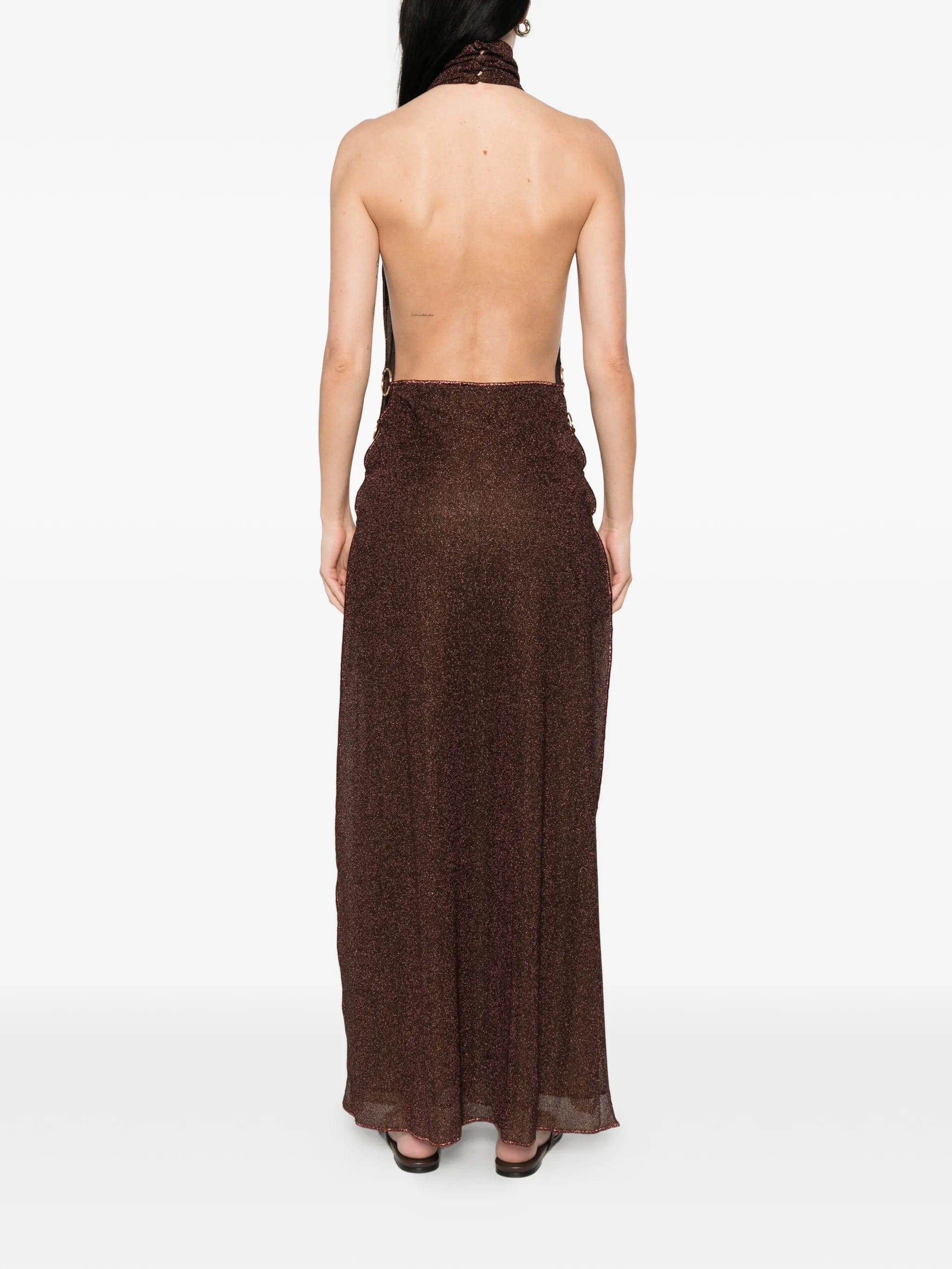 Oséree ring turtleneck maxi dress