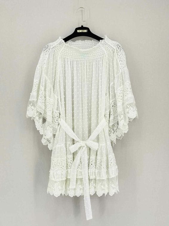 Melissa Odabash White Lace Size Medium Coverup