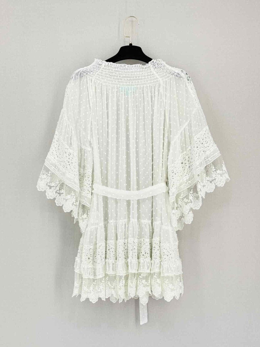Melissa Odabash White Lace Size Medium Coverup