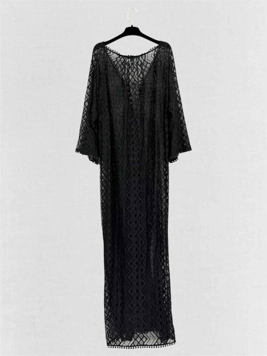 Melissa Odabash Black Lace Size Medium Coverup