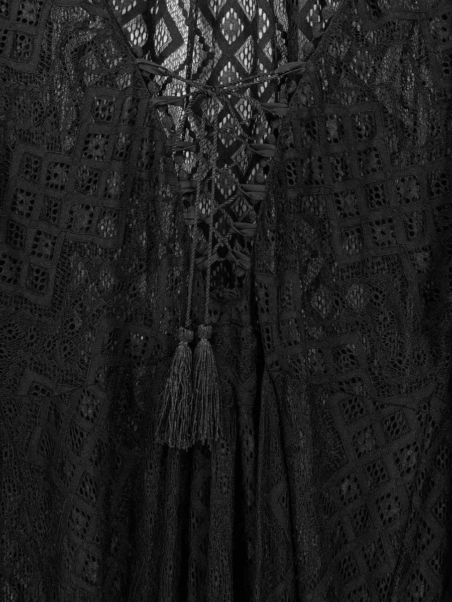Melissa Odabash Black Lace Size Medium Coverup