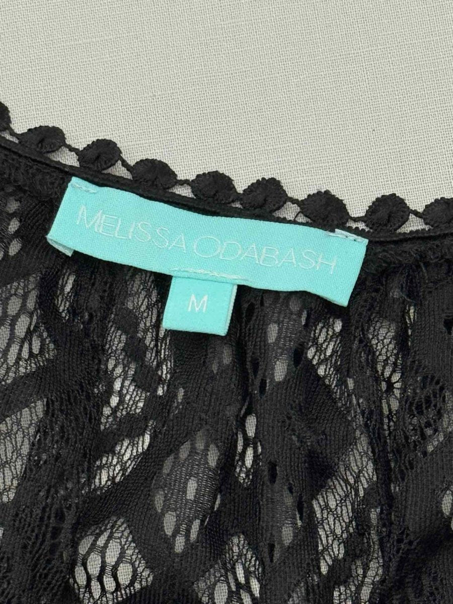 Melissa Odabash Black Lace Size Medium Coverup