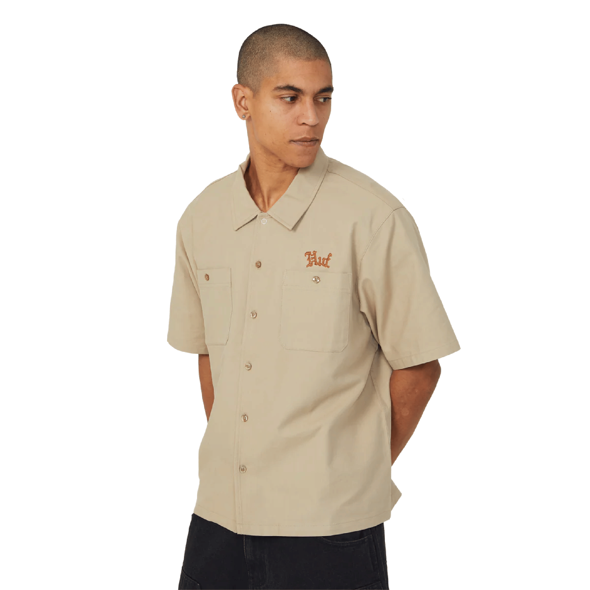 HUF S/S FANTASIES WORK SHIRT (TAN)