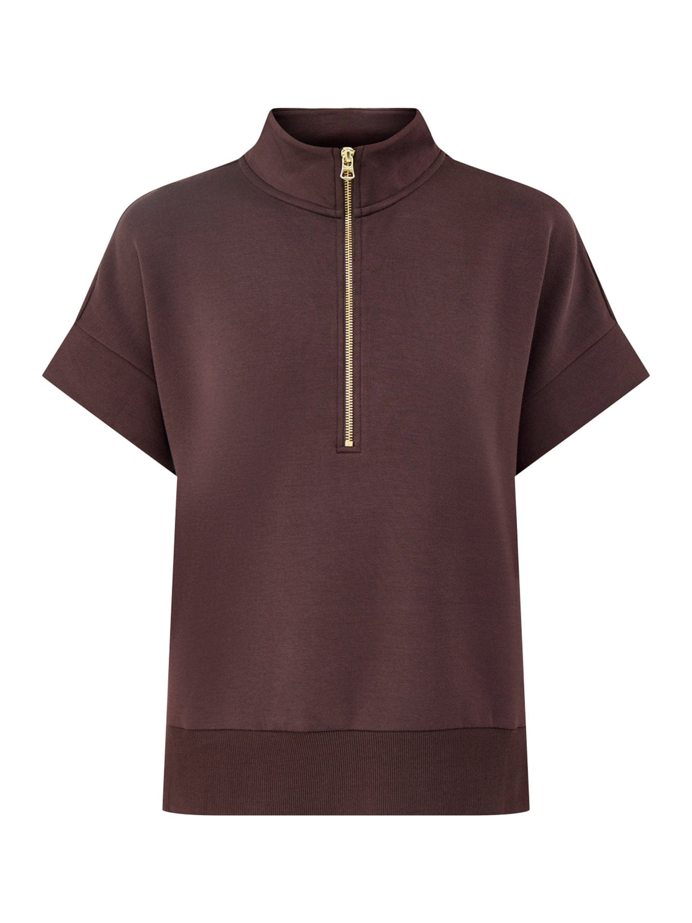 Varley Ritchie Short Sleeve Sweatshirt Brown