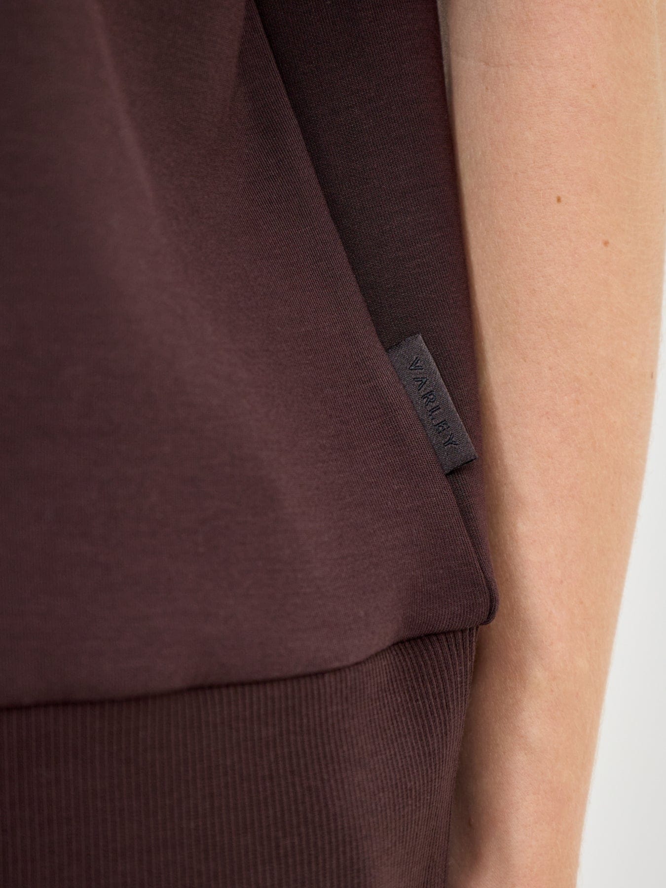 Varley Ritchie Short Sleeve Sweatshirt Brown