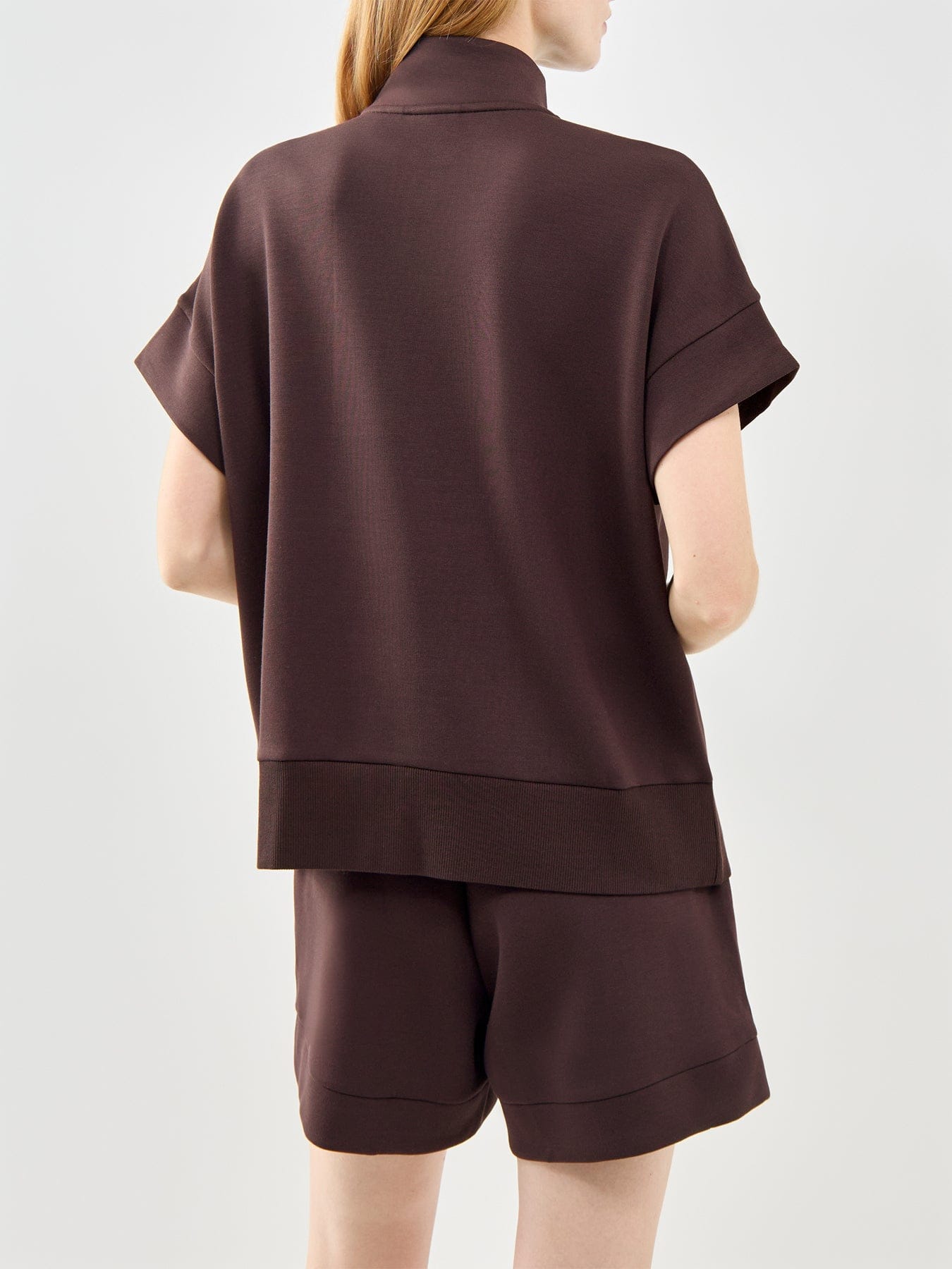 Varley Ritchie Short Sleeve Sweatshirt Brown