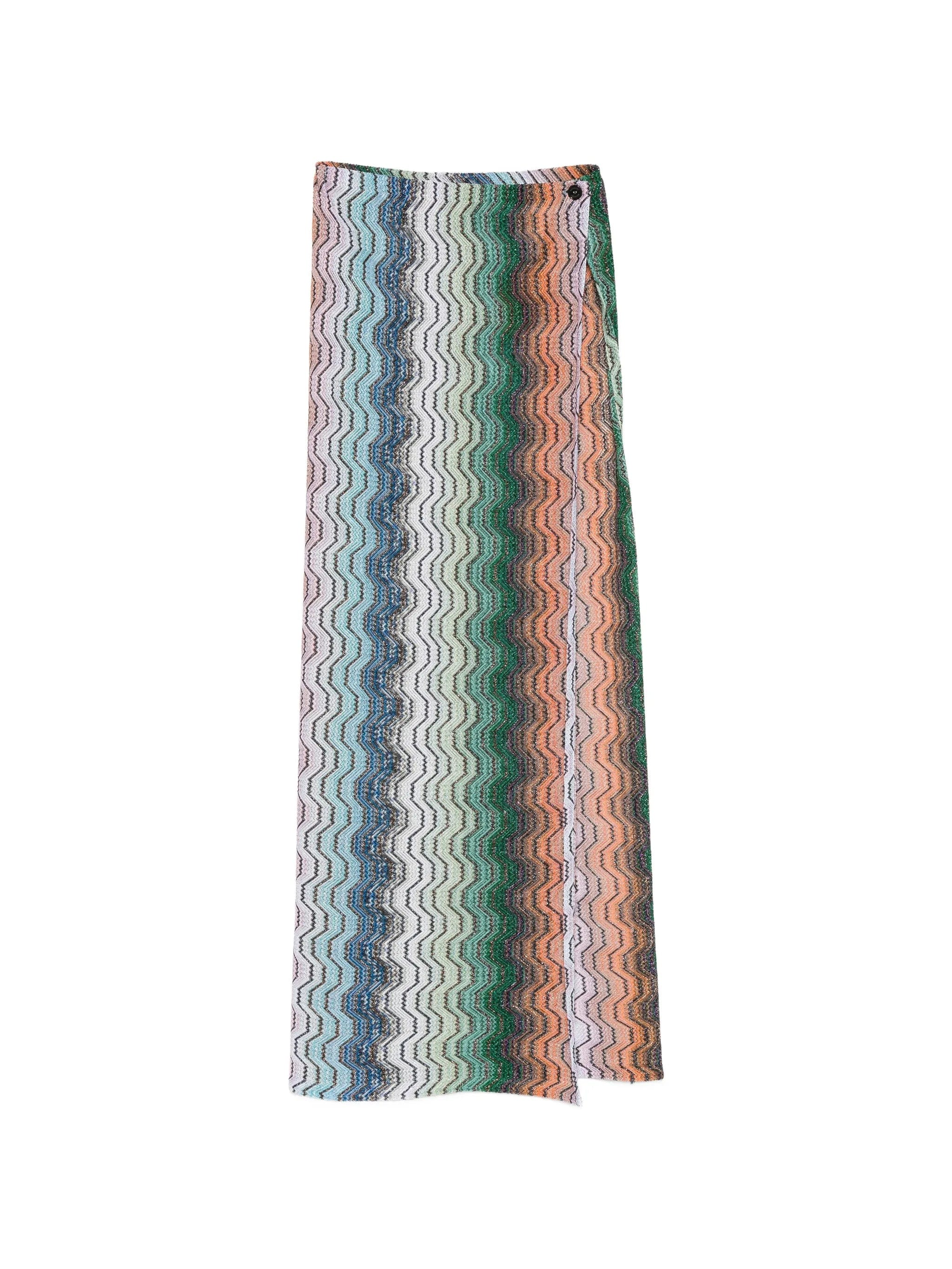 Missoni chevron - pattern maxi beach skirt