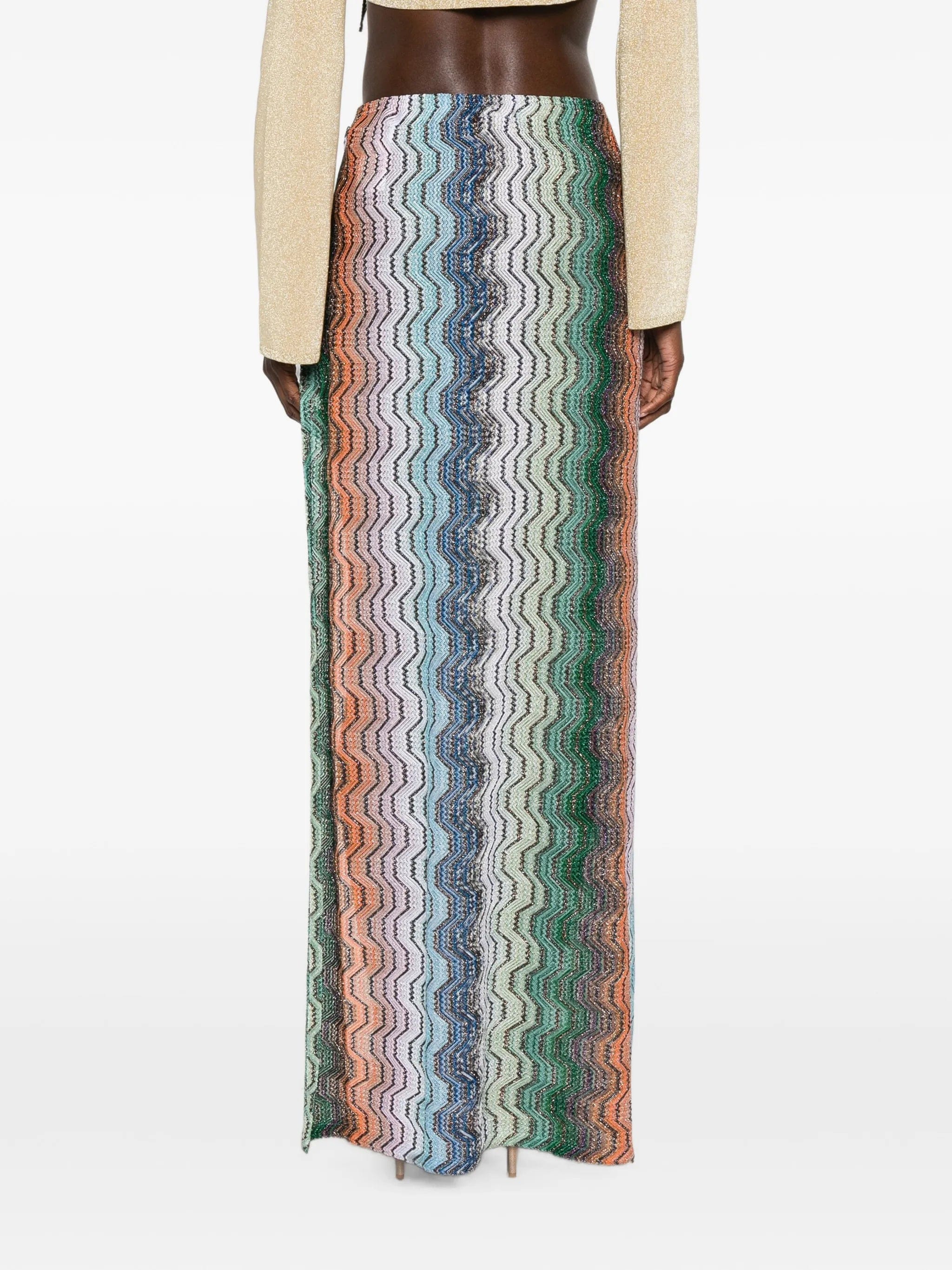 Missoni chevron - pattern maxi beach skirt