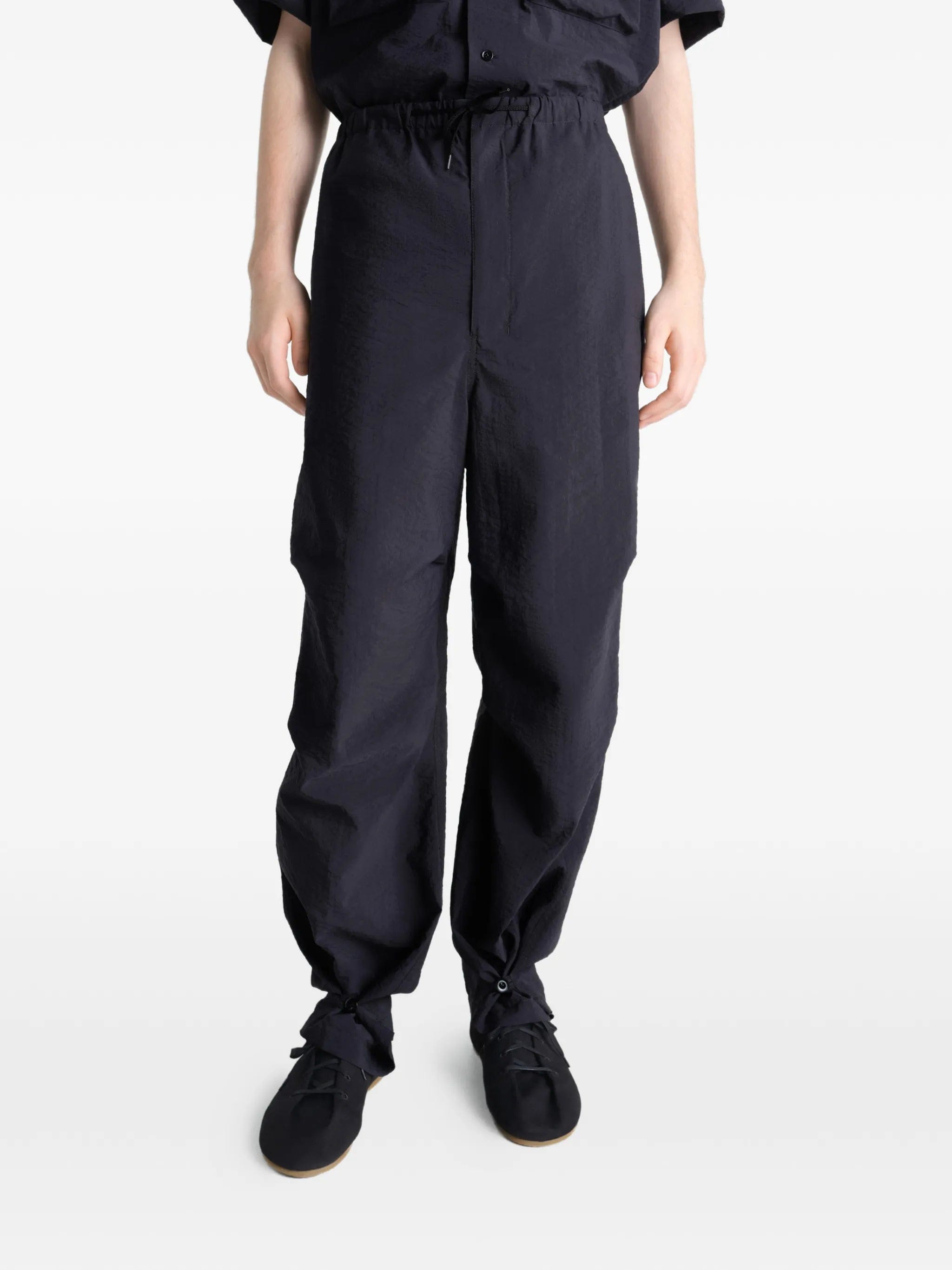 Lemaire parachute pants in washed technical cotton