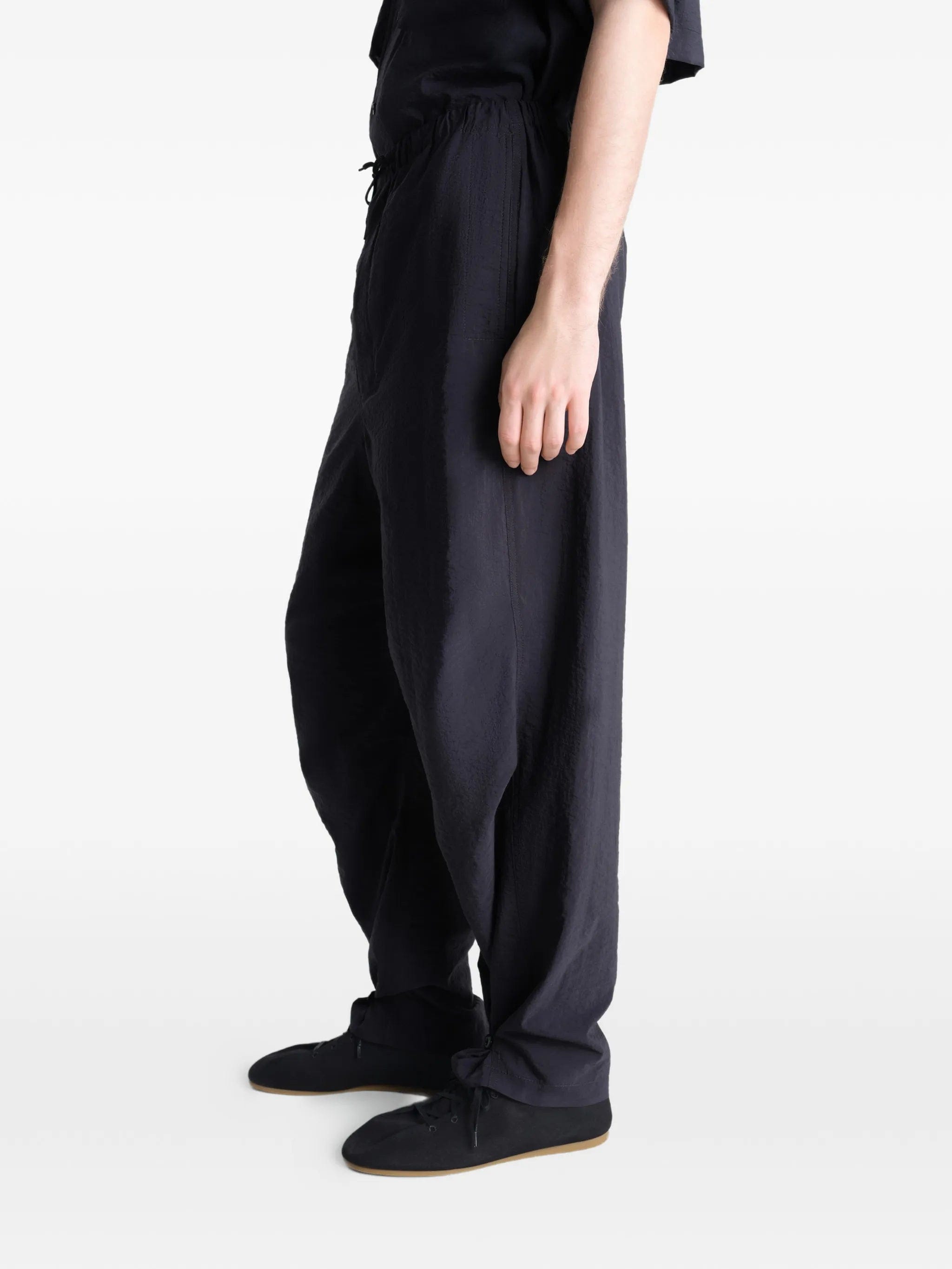 Lemaire parachute pants in washed technical cotton