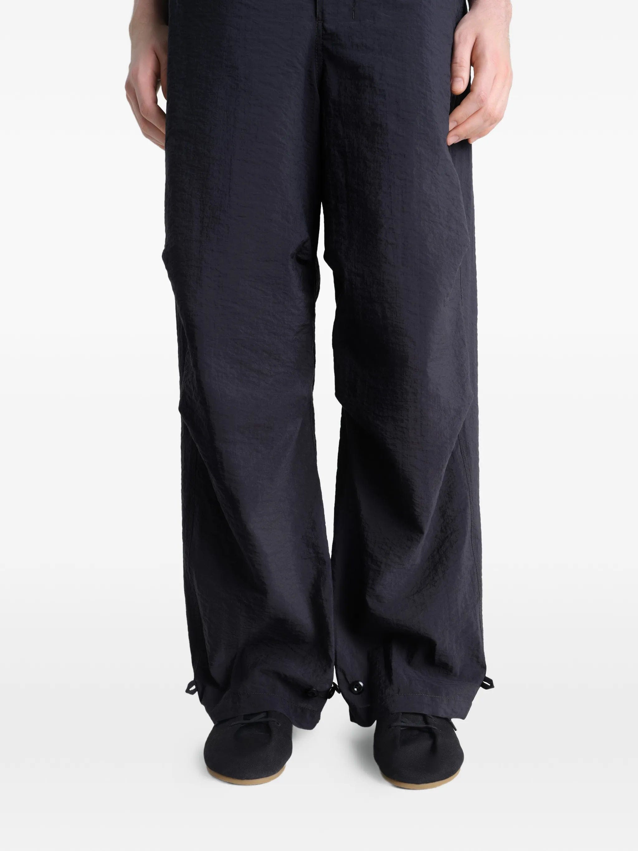 Lemaire parachute pants in washed technical cotton