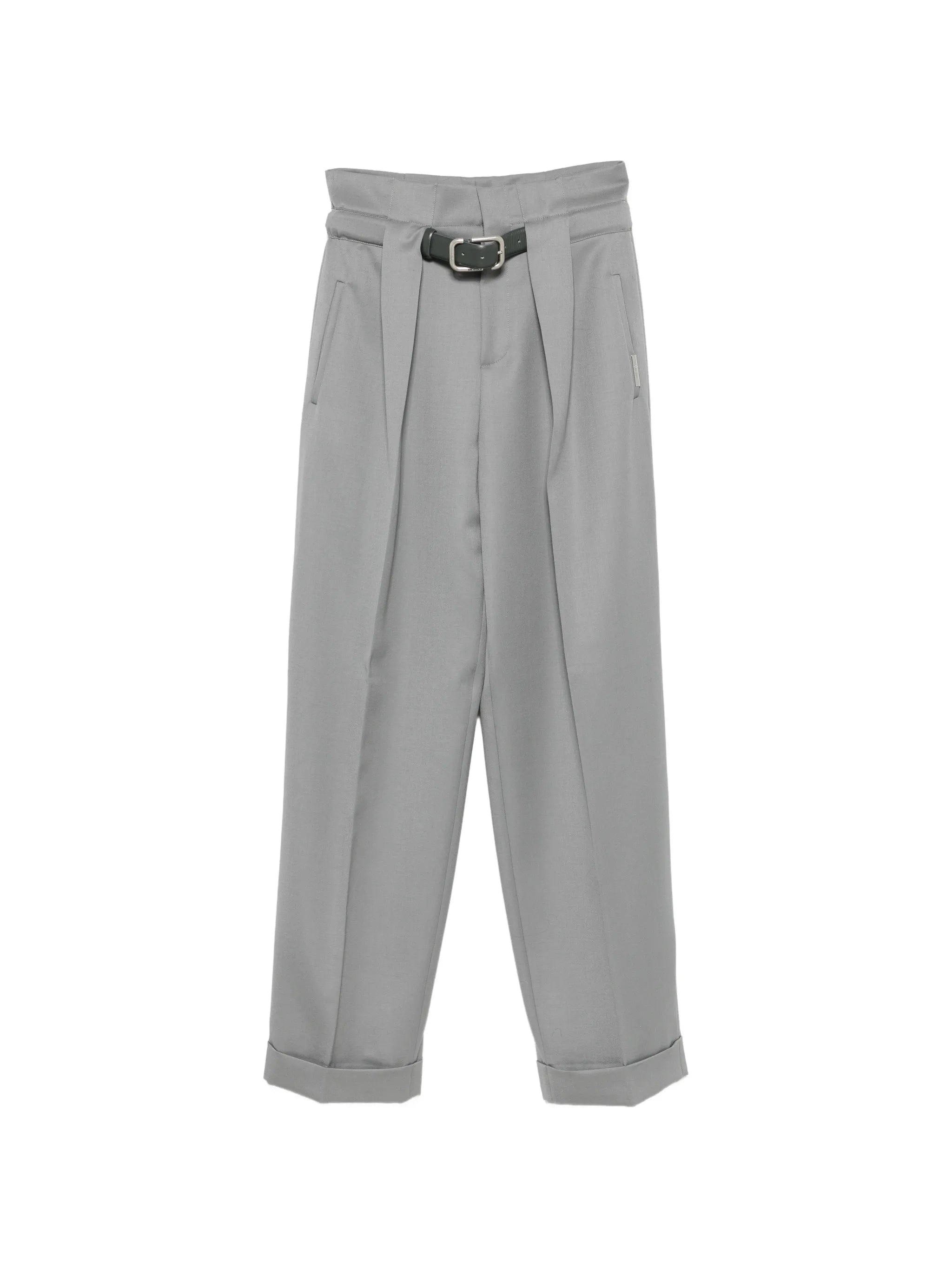 The Attico pleated belted trousers