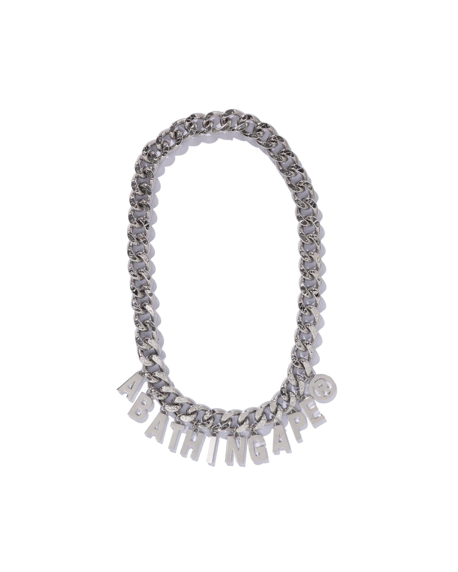 A Bathing APE Line Camo Debossed A Bathing Ape Chain Necklace