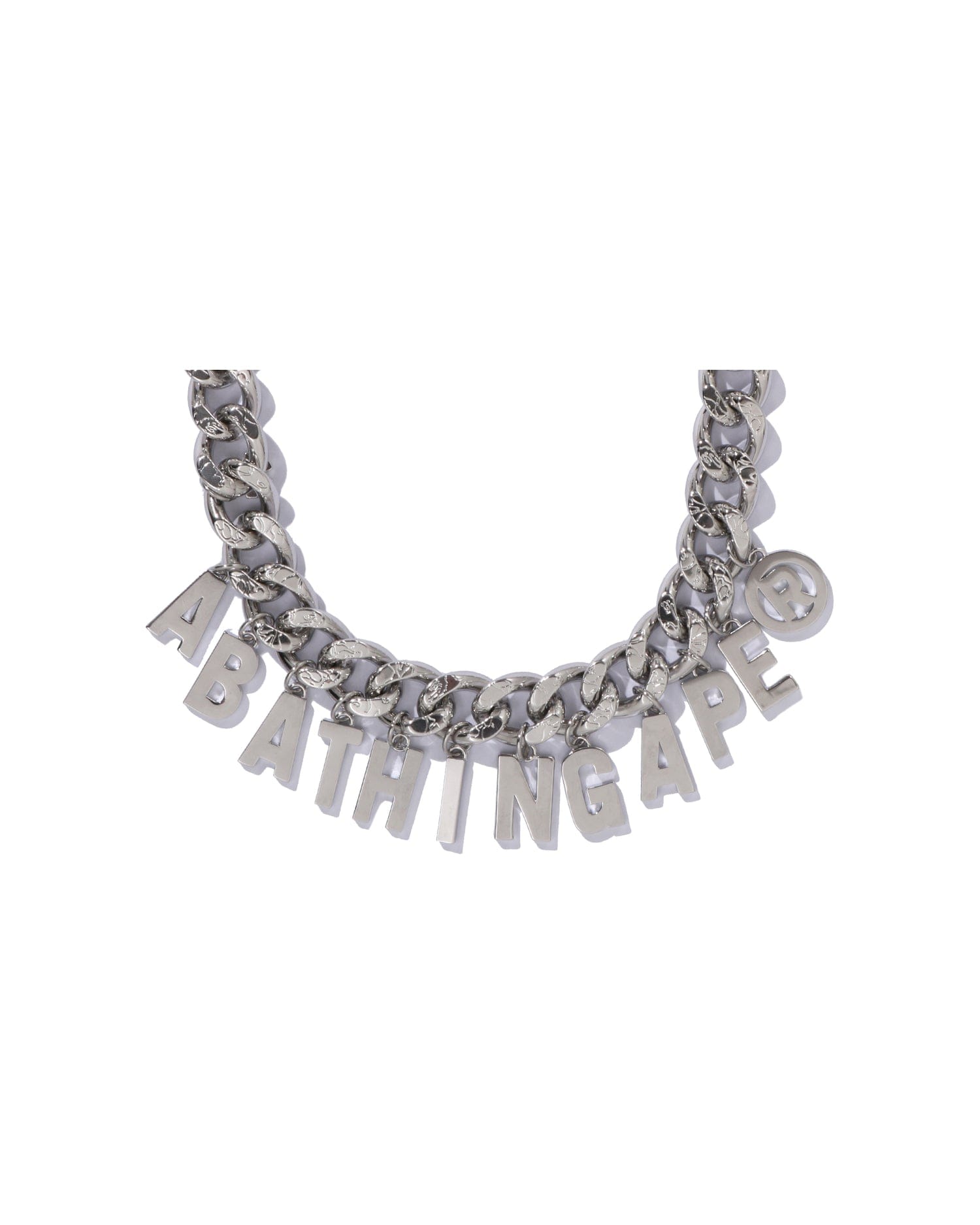 A Bathing APE Line Camo Debossed A Bathing Ape Chain Necklace