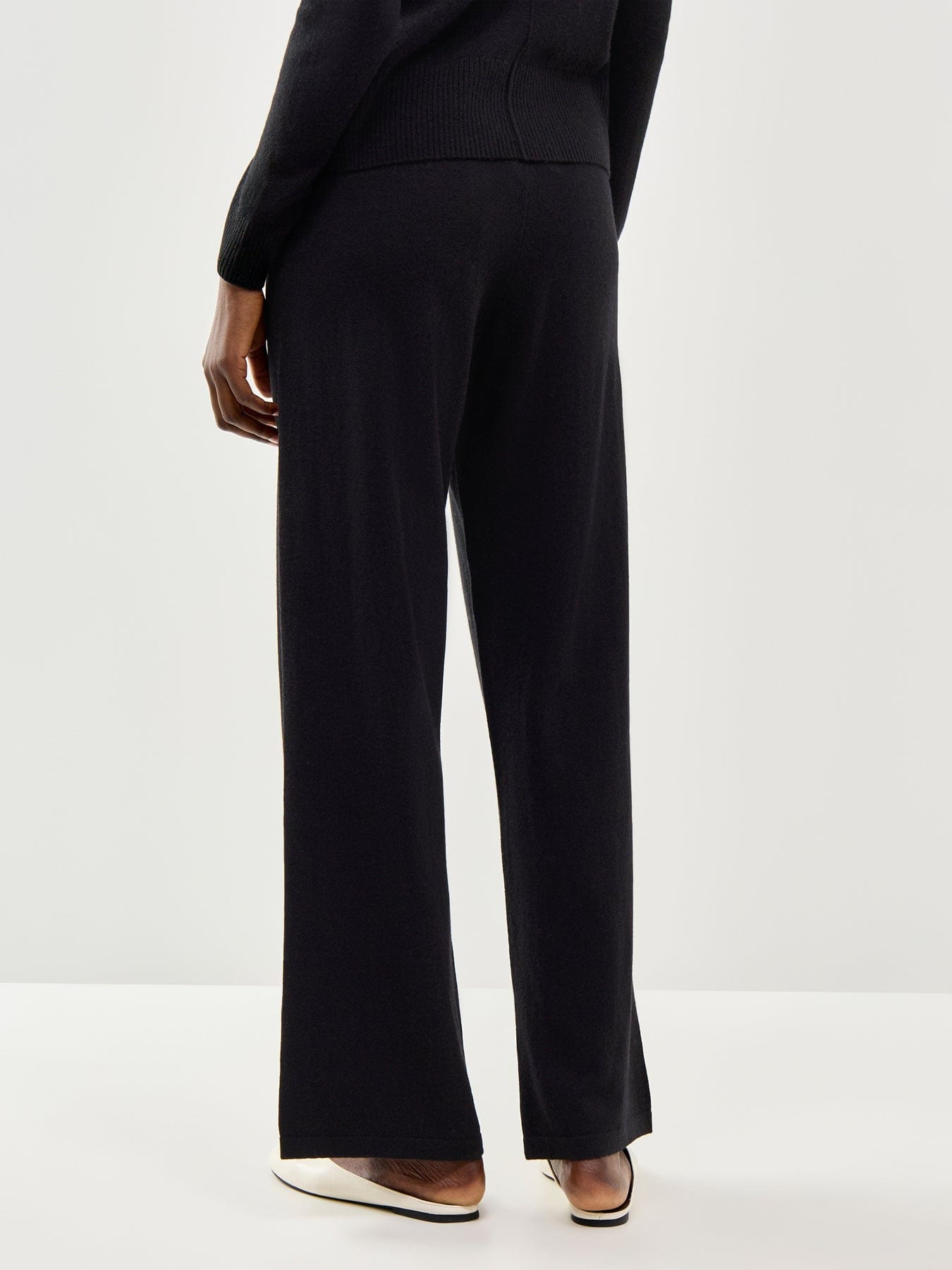 Chinti & Parker Wide Leg Track Pant Black