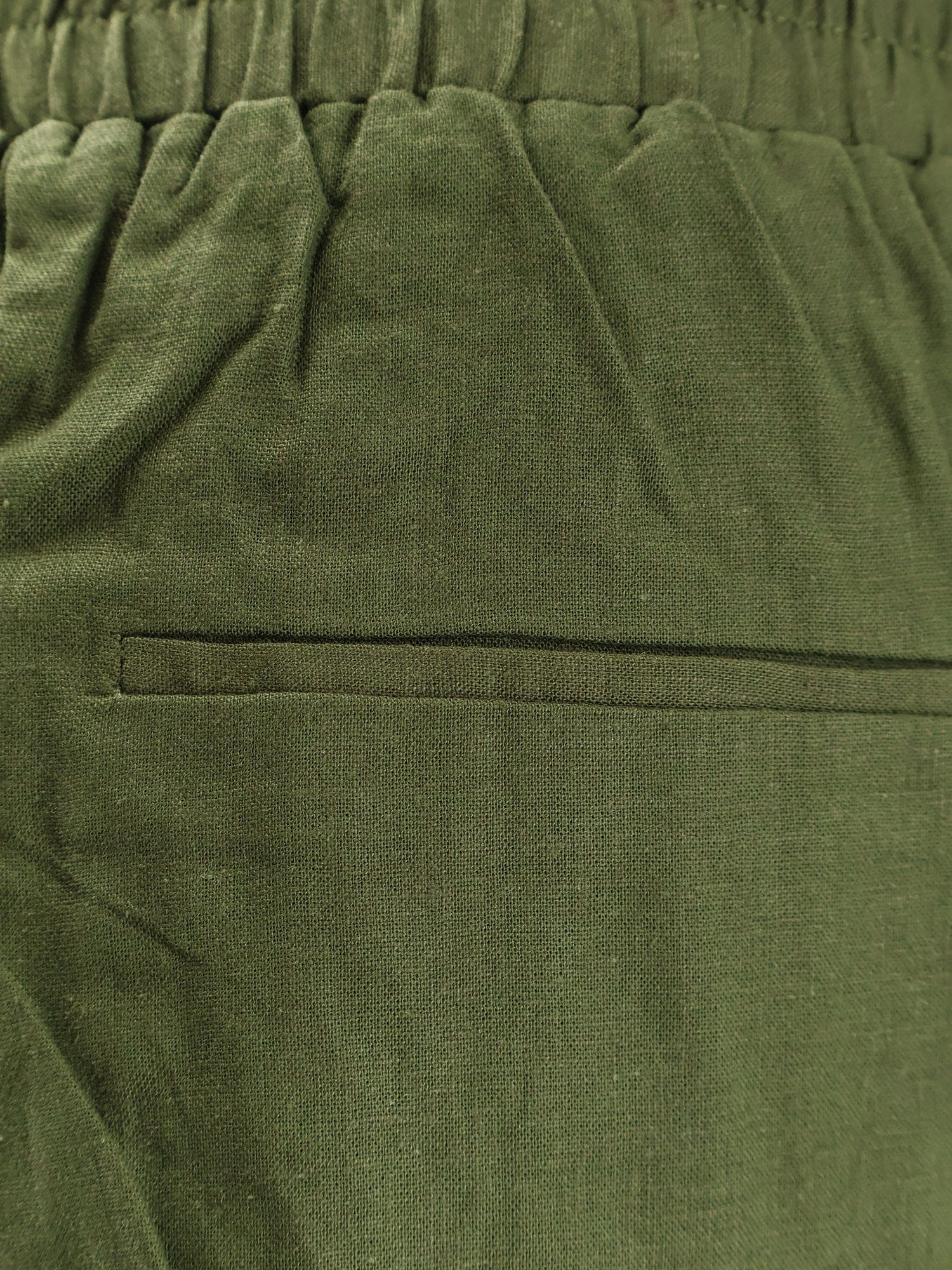 FARM RIO Green heart tapestry embroidered lenzing™ ecovero™ euroflax™ shorts