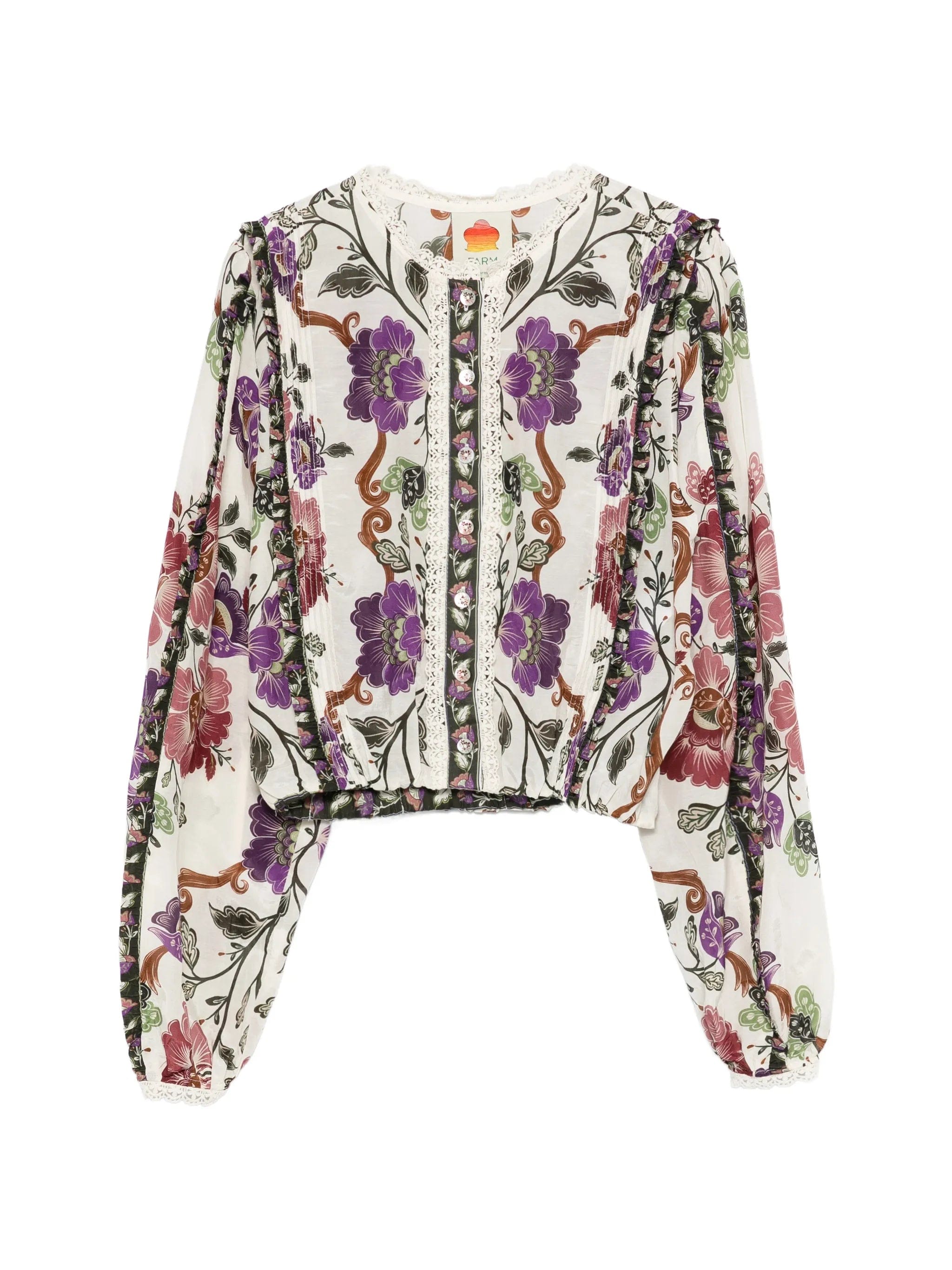 FARM Rio Cream Rococo Flower shirt