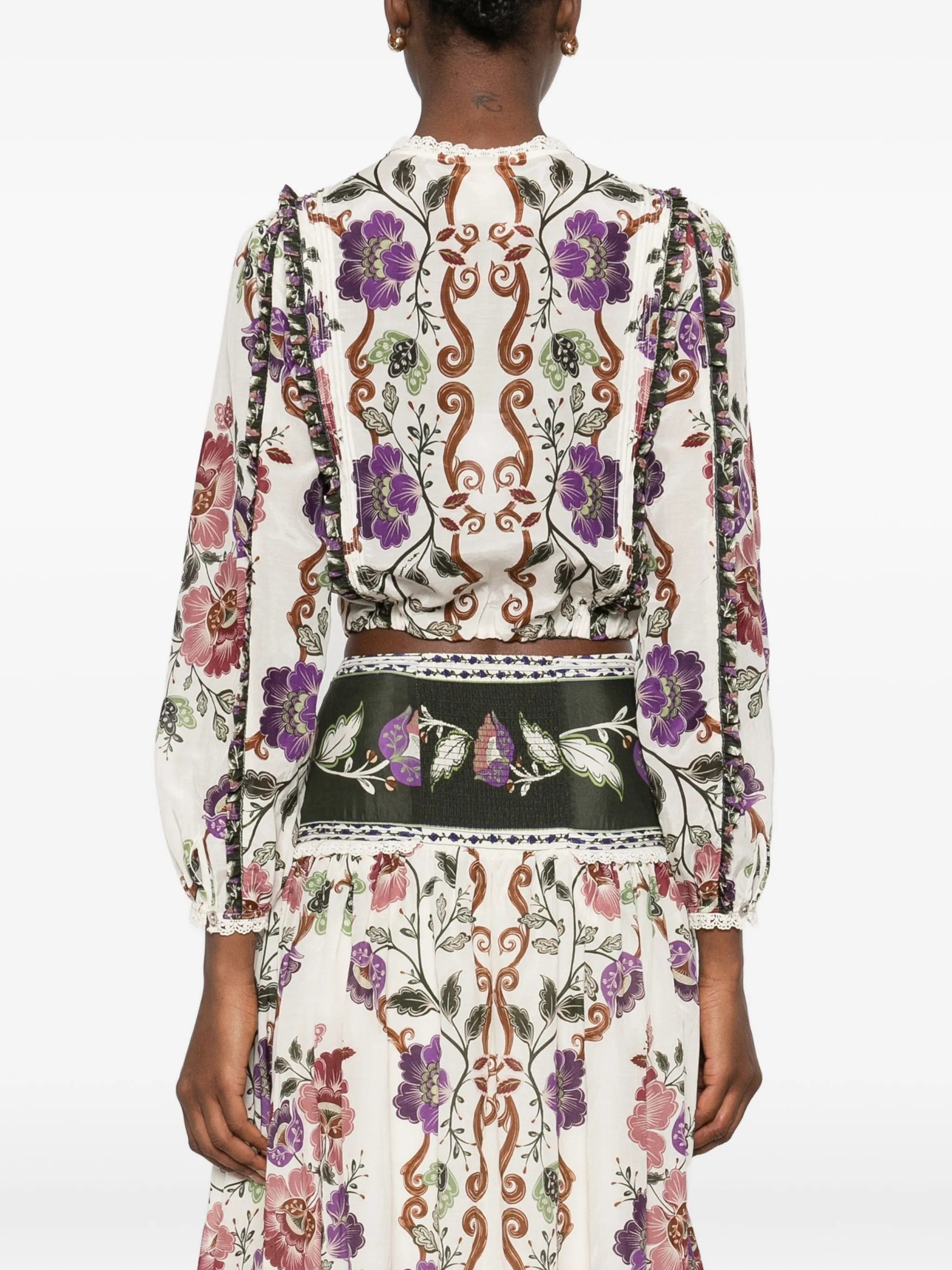 FARM Rio Cream Rococo Flower shirt