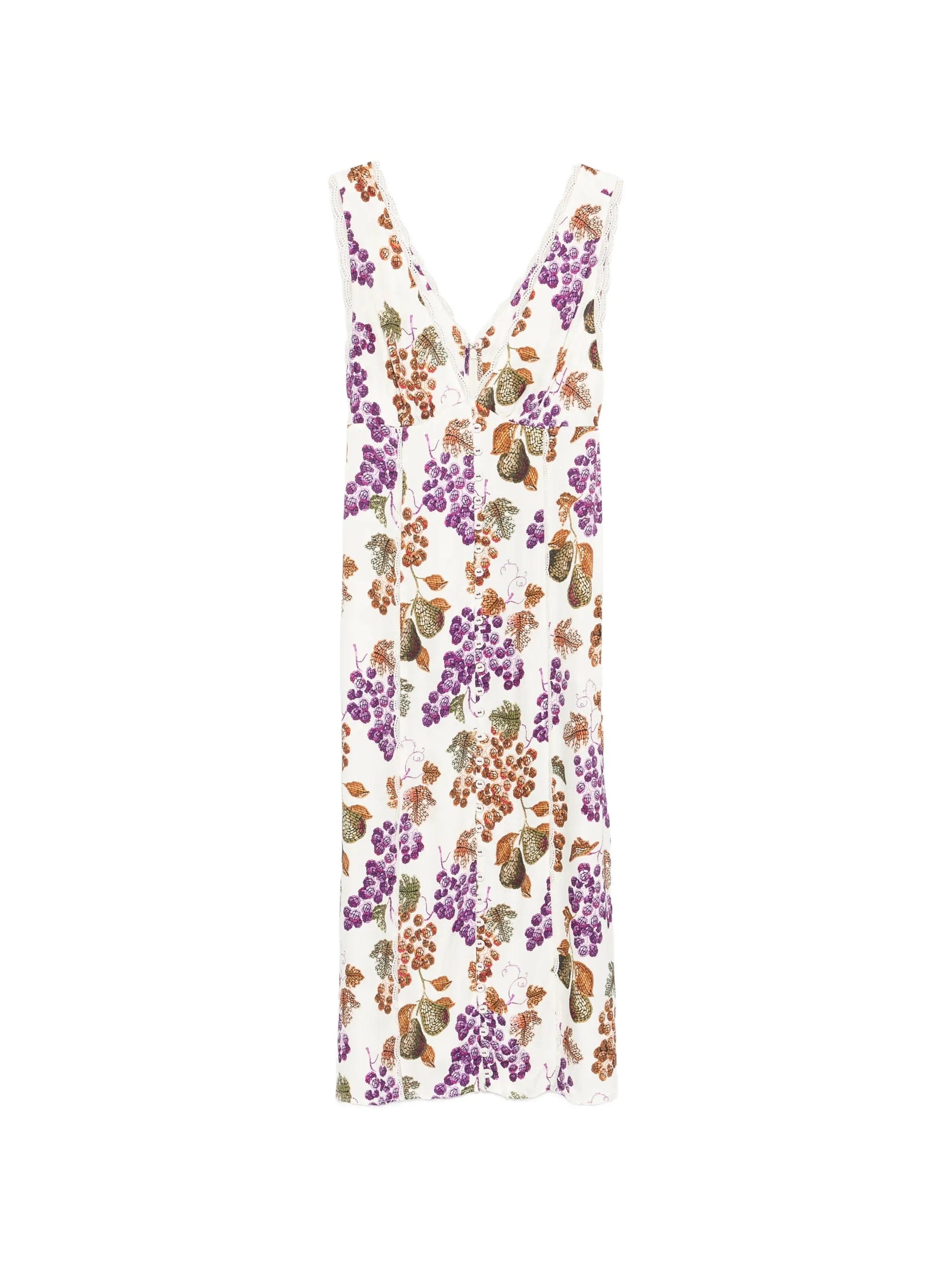 FARM Rio Grape Garden sleeveless midi dress