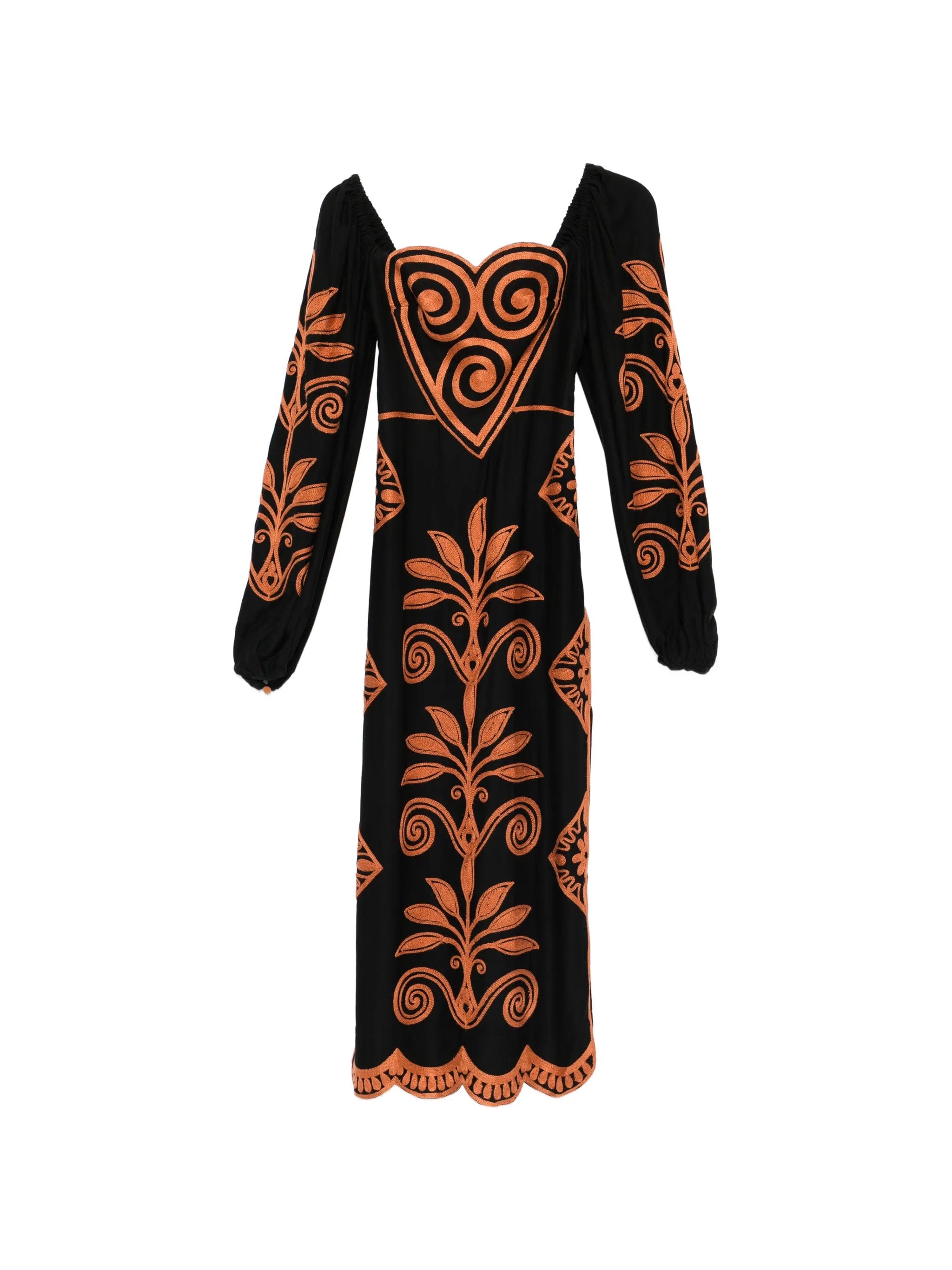 FARM Rio Cornely Ainika long - sleeve midi dress