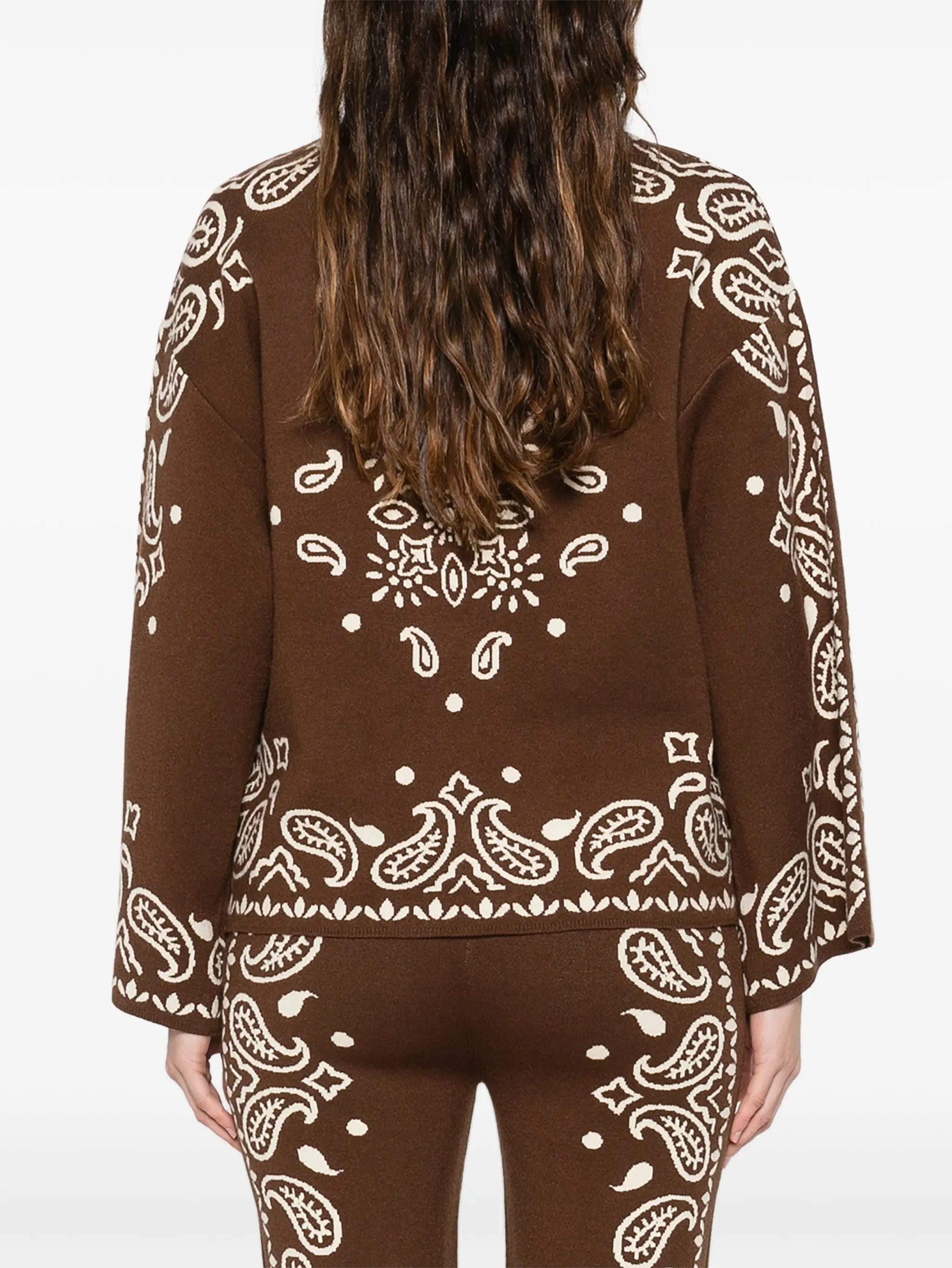FARM Rio Bohemian Paisley long - sleeve sweater