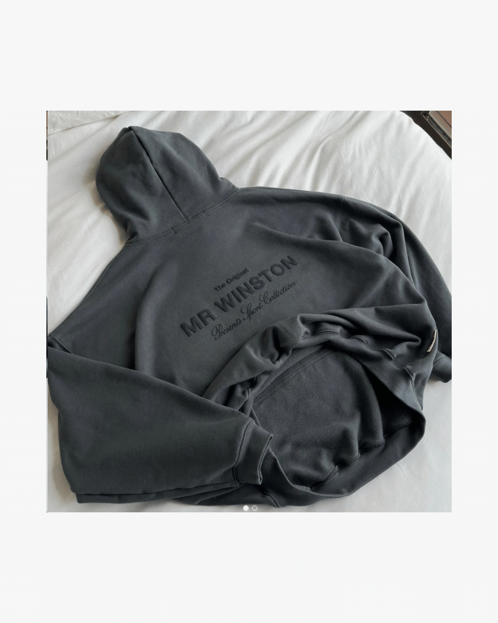 MR WINSTON CHARCOAL PUFF HOODIE