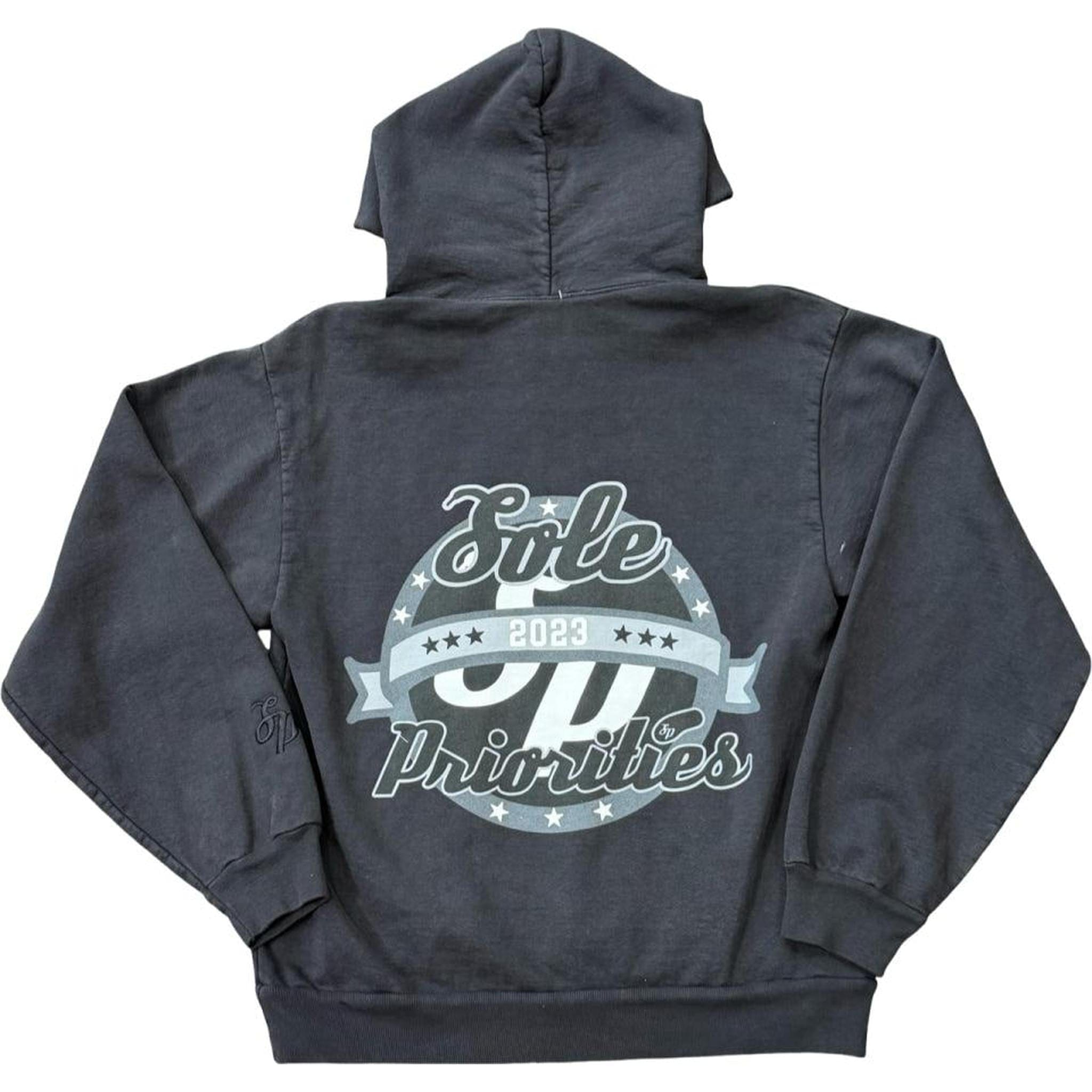 OFF Sole Priorities Gradient Hoodie Off Black