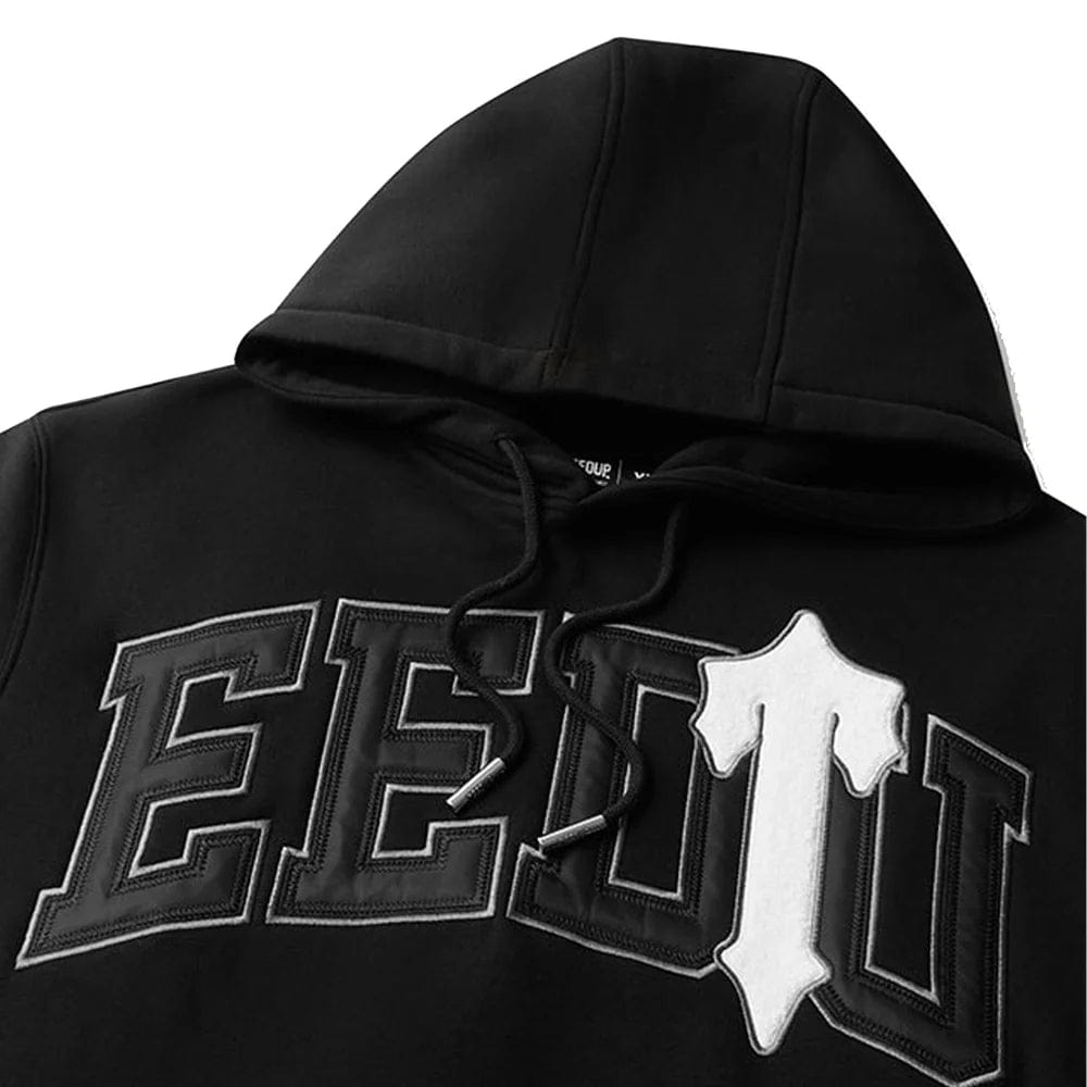 Geedup x Trapstar Team Logo x Irongate T Hoodie Black White